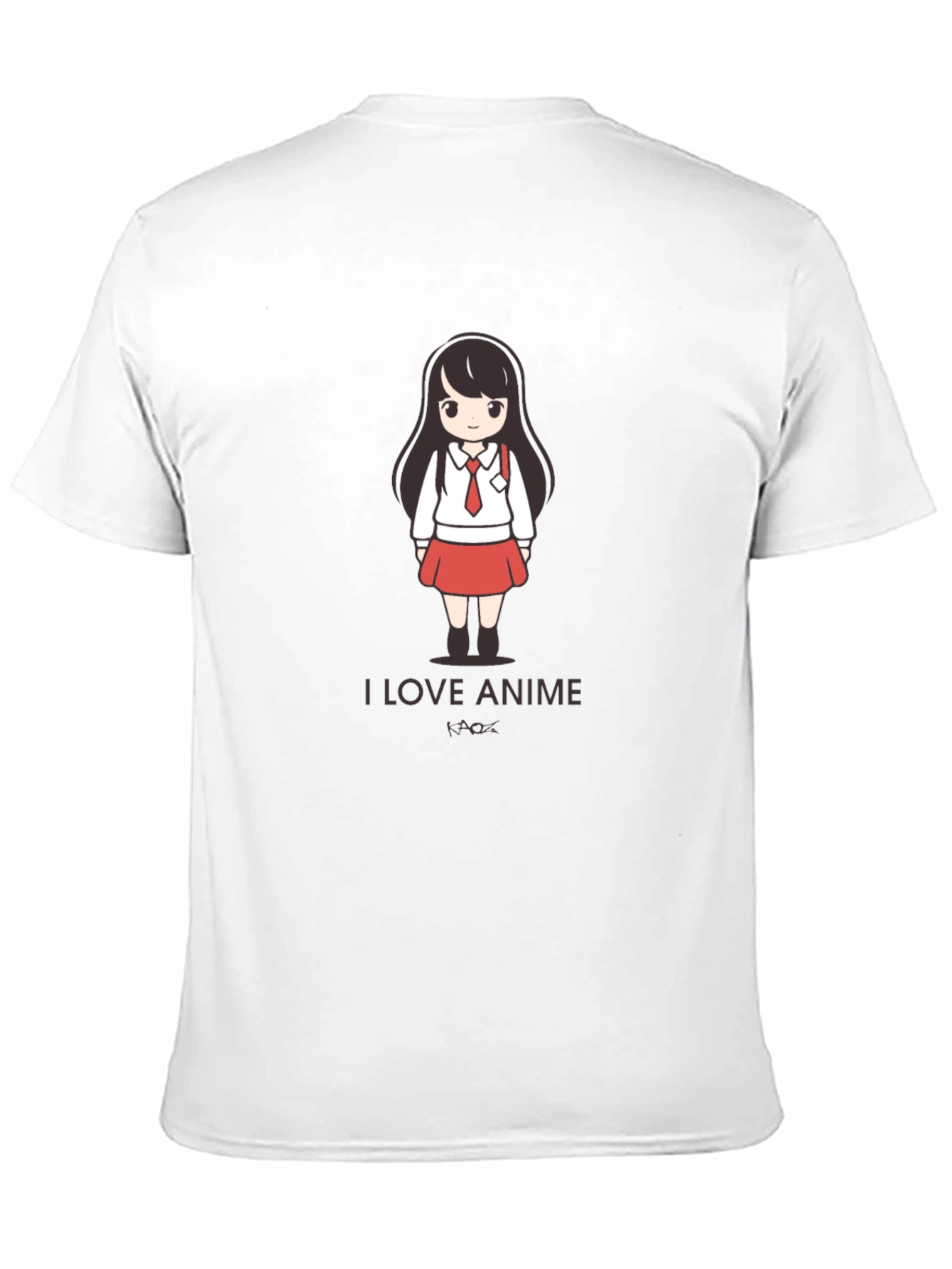 I Love Anime Black T-Shirt