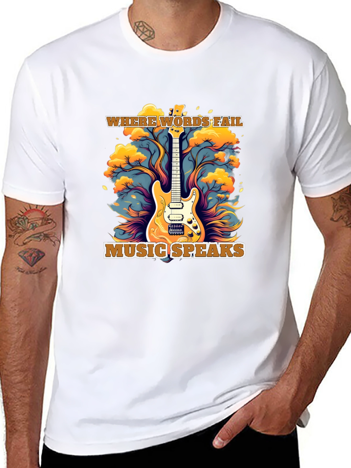 Where Words Fail Music Speaks T-Shirt