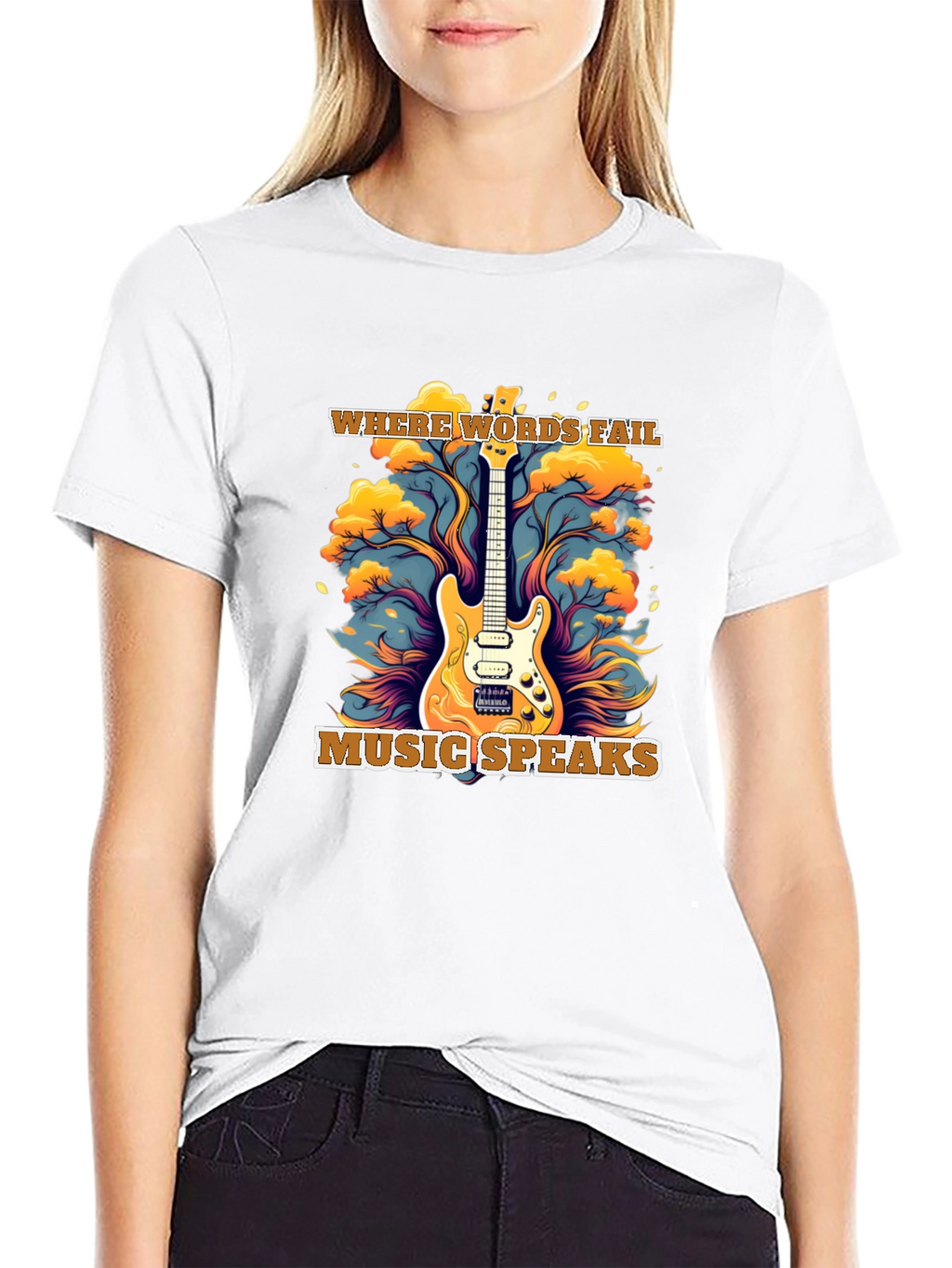 Where Words Fail Music Speaks T-Shirt