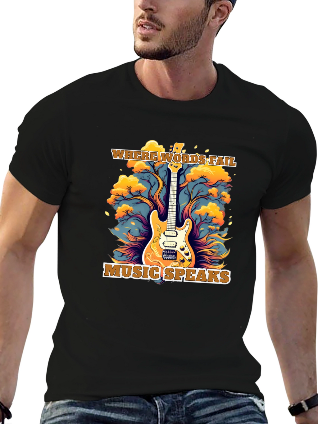 Where Words Fail Music Speaks T-Shirt