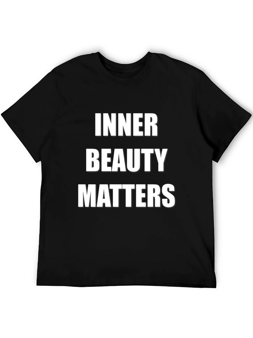 Inner Beauty Matters Black Graphic T-Shirt