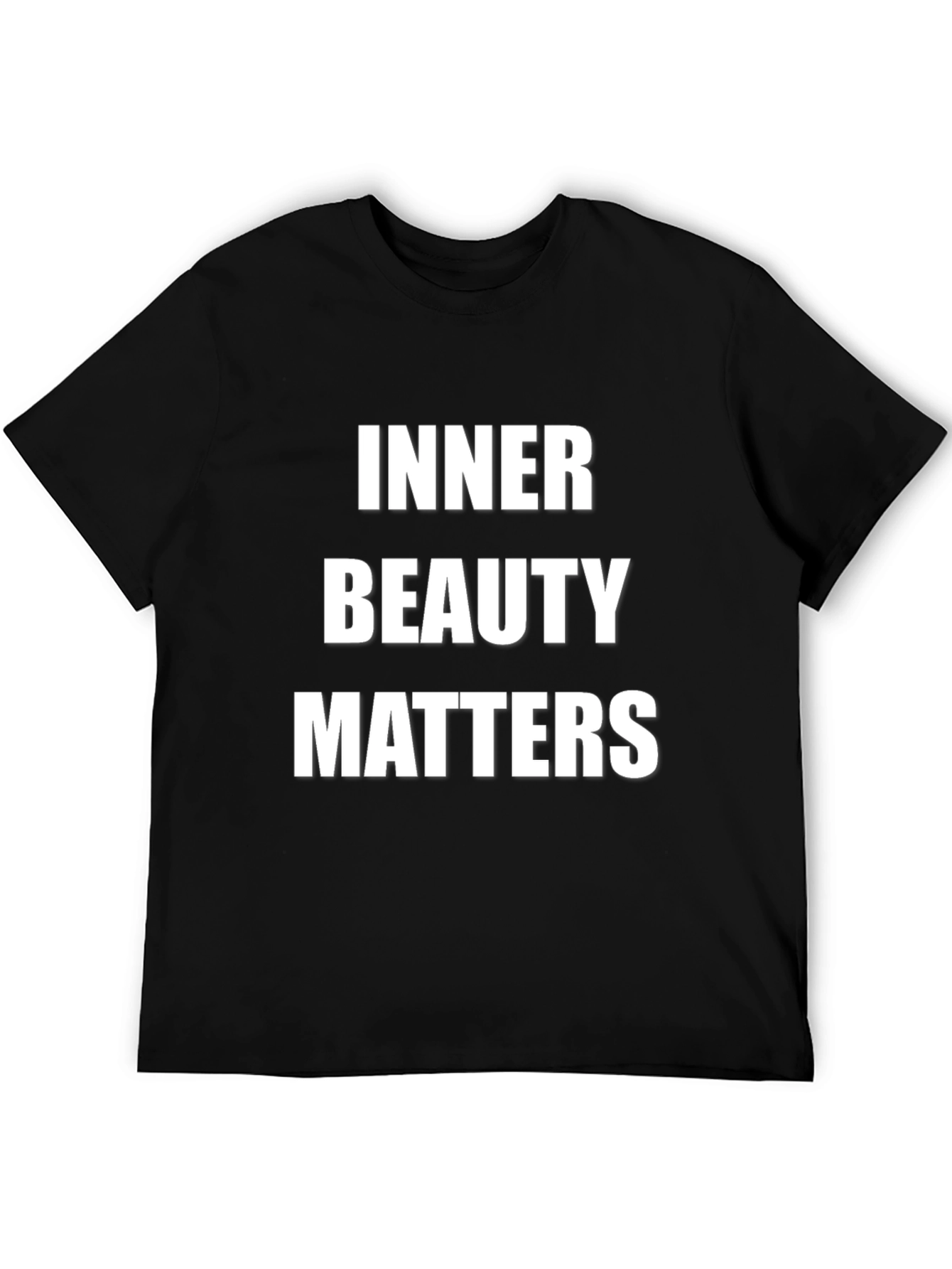 Inner Beauty Matters Black Graphic T-Shirt
