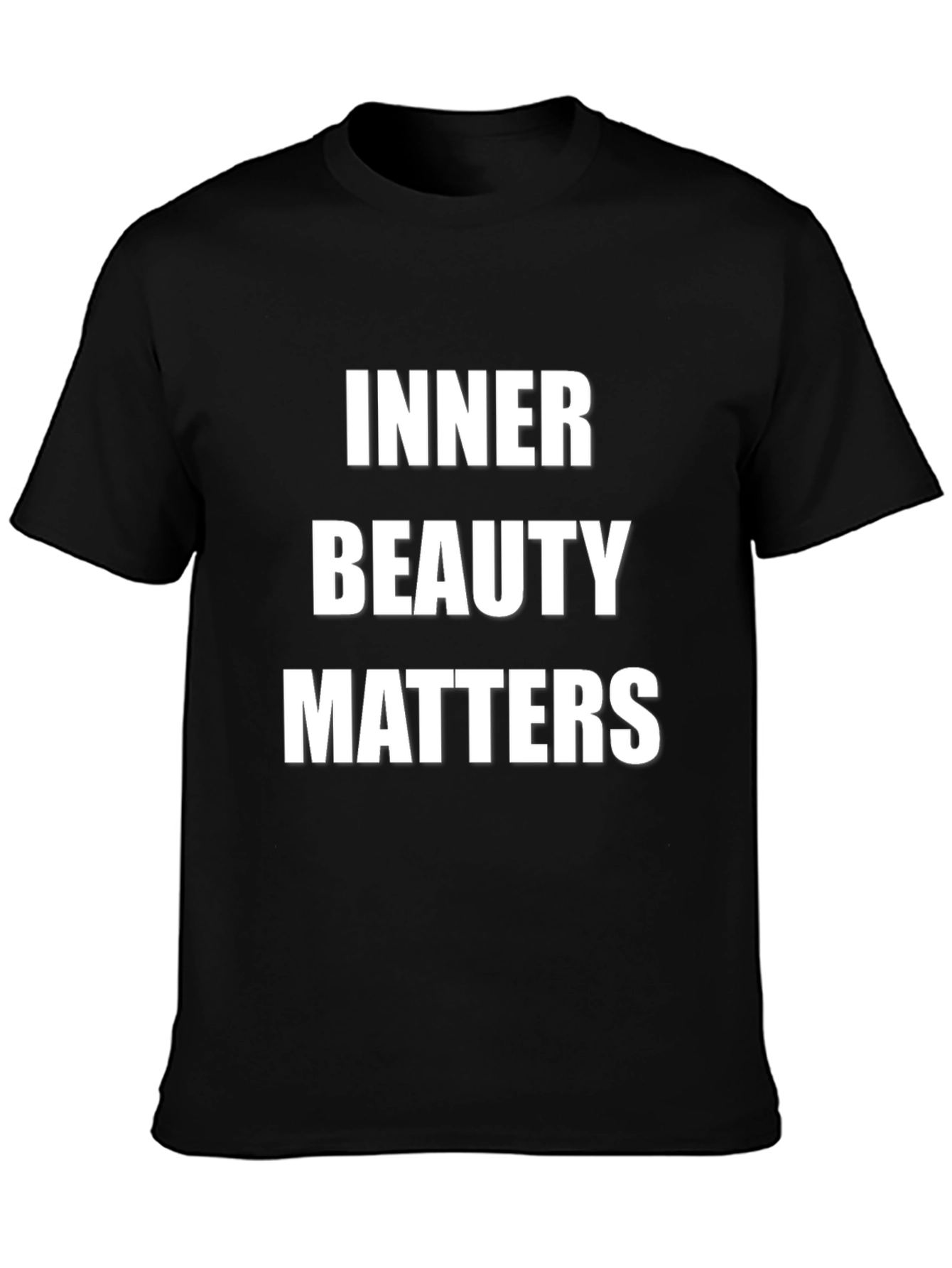 Inner Beauty Matters Black Graphic T-Shirt