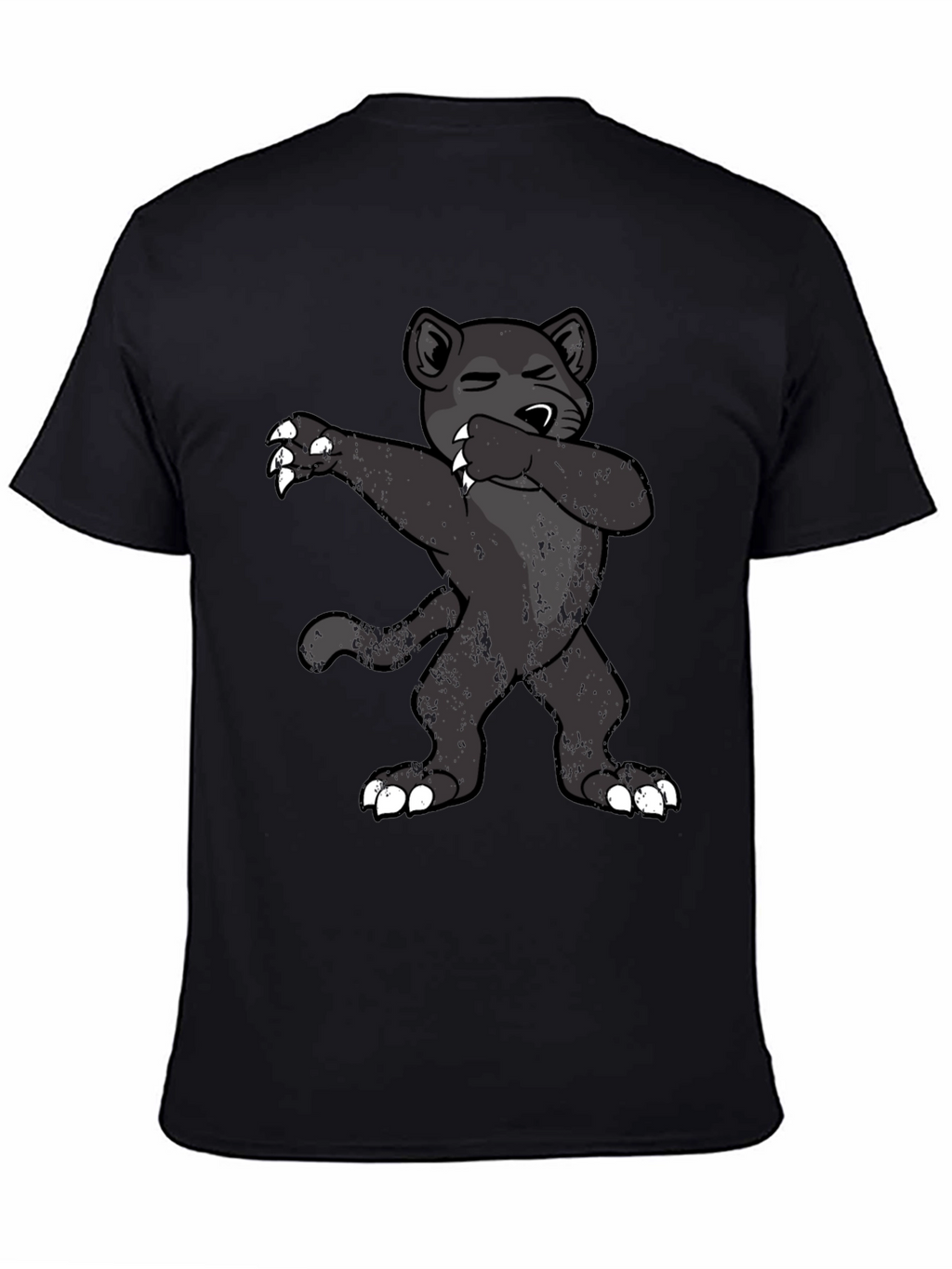 Dabbing Cartoon Black Panther T-Shirt