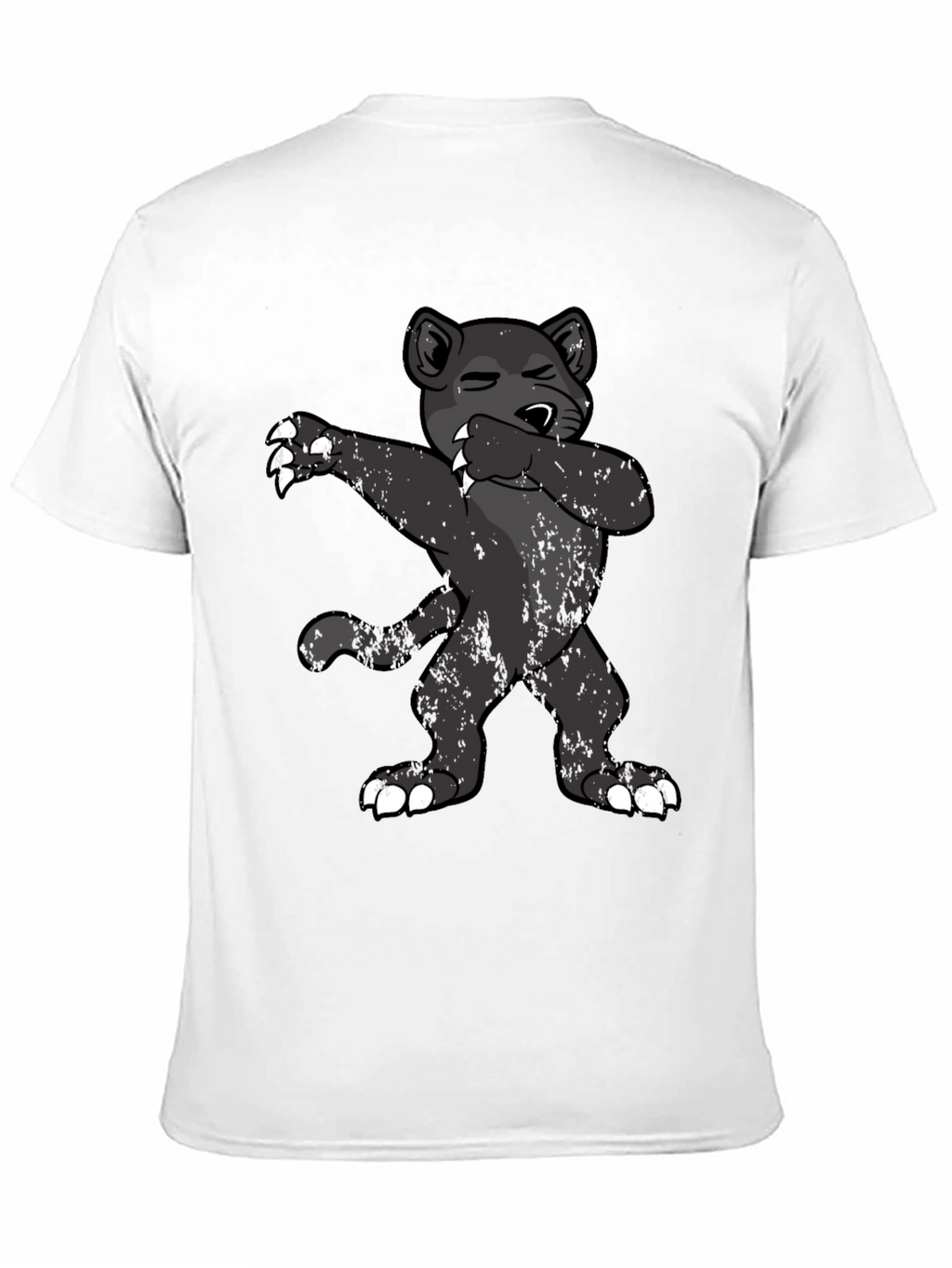 Dabbing Cartoon Black Panther T-Shirt