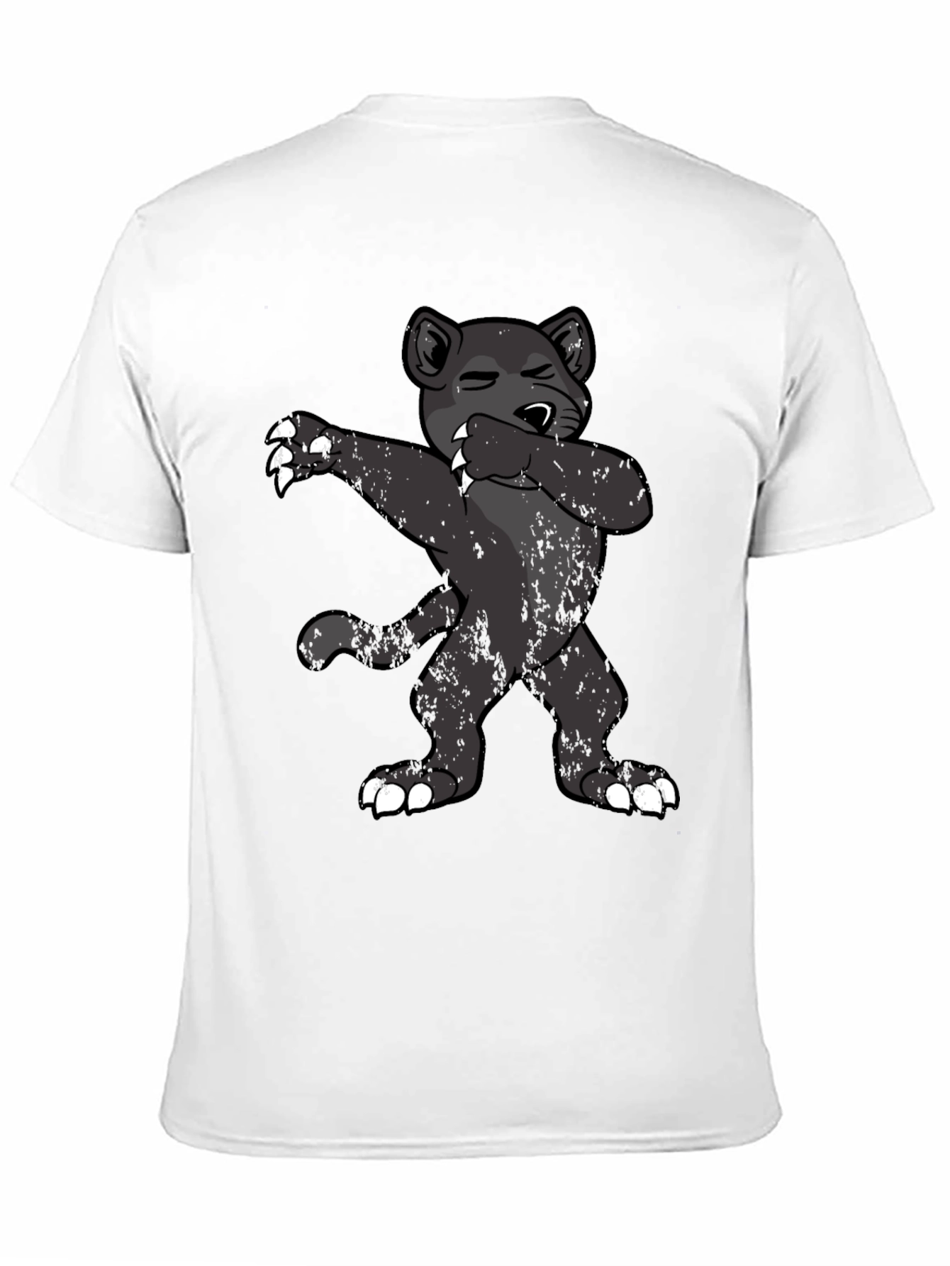 Dabbing Cartoon Black Panther T-Shirt