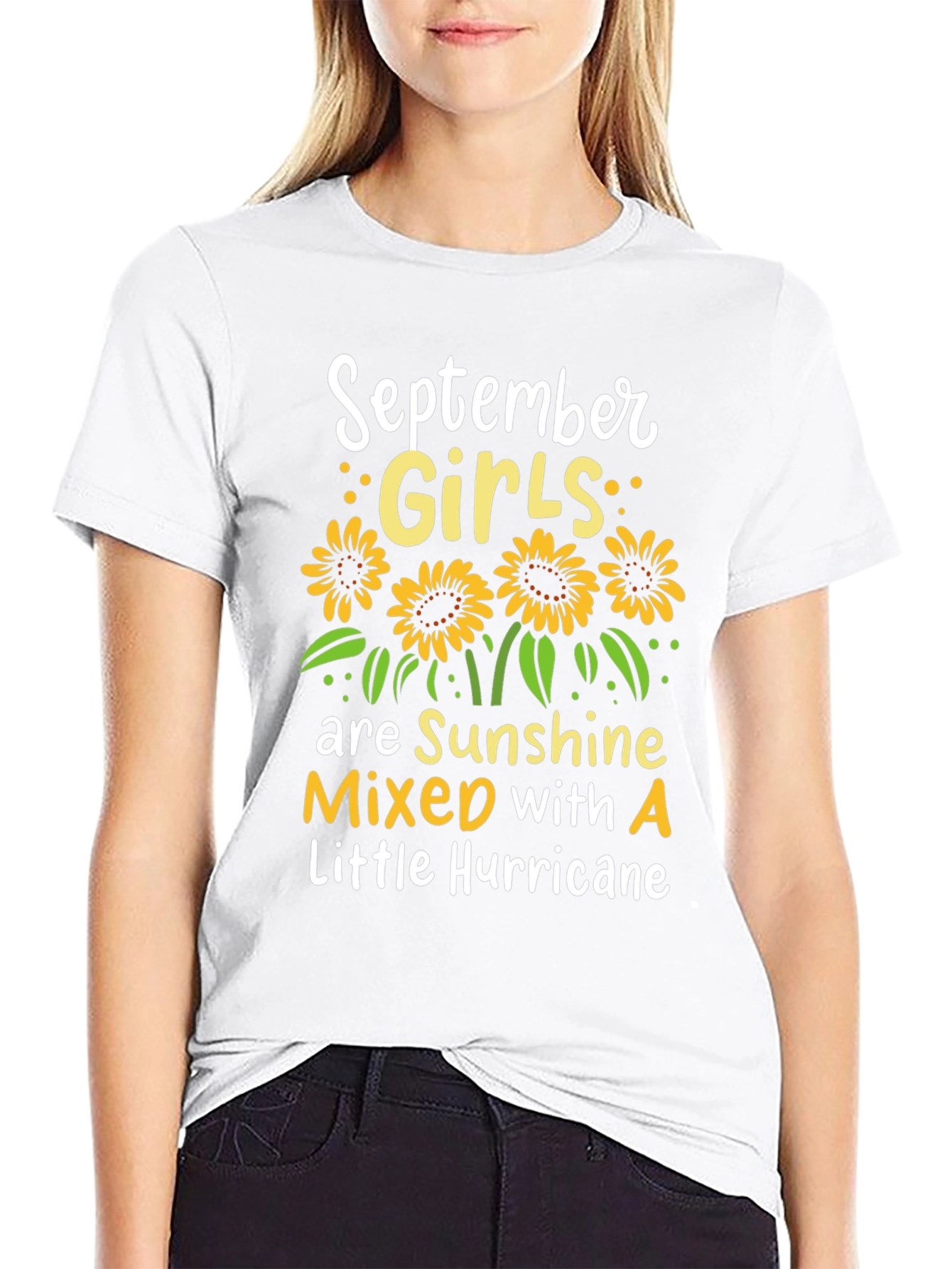 September Girls Sunflower Graphic T-Shirt