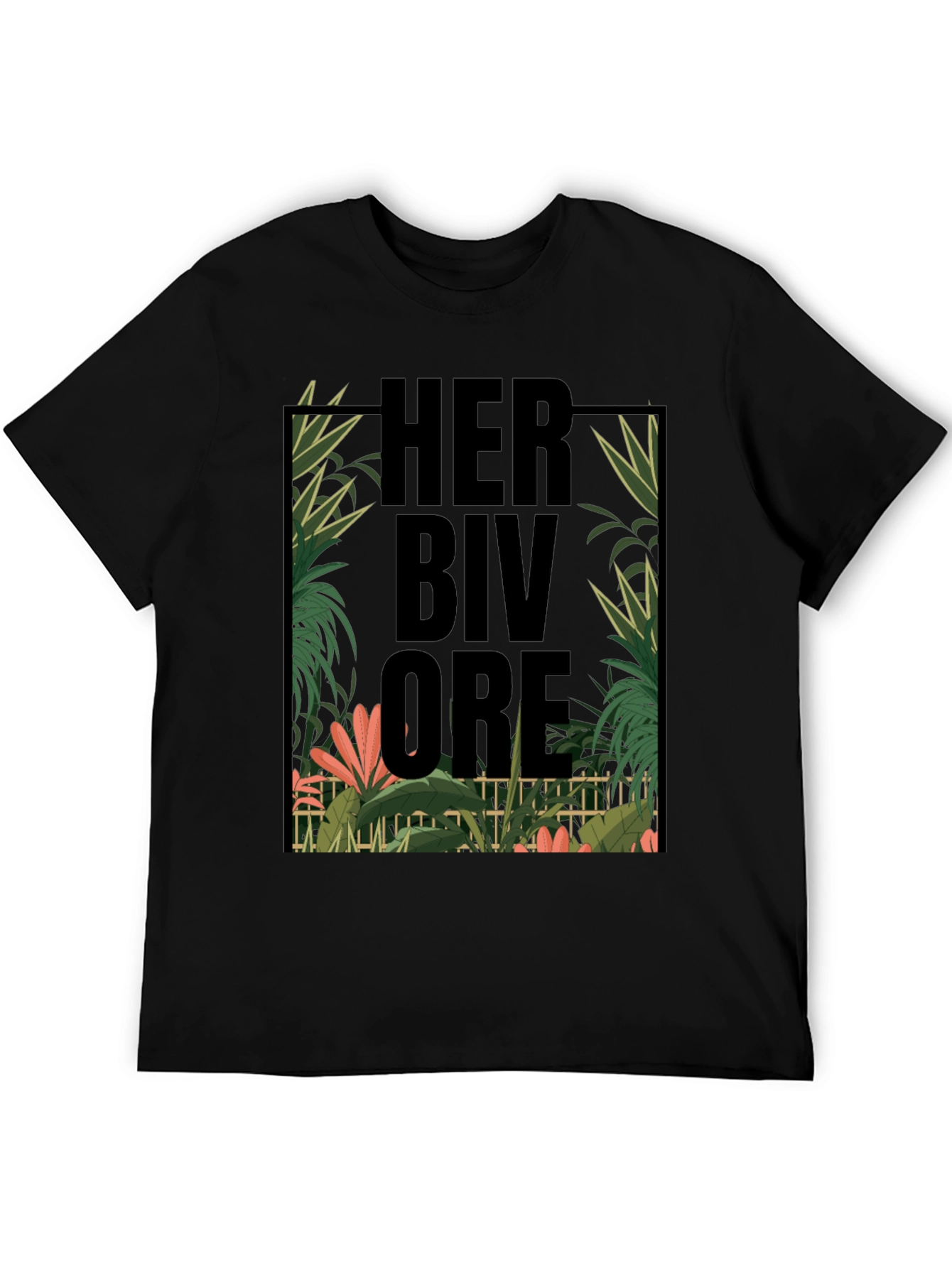 Herbivore Tropical Graphic Black T-Shirt