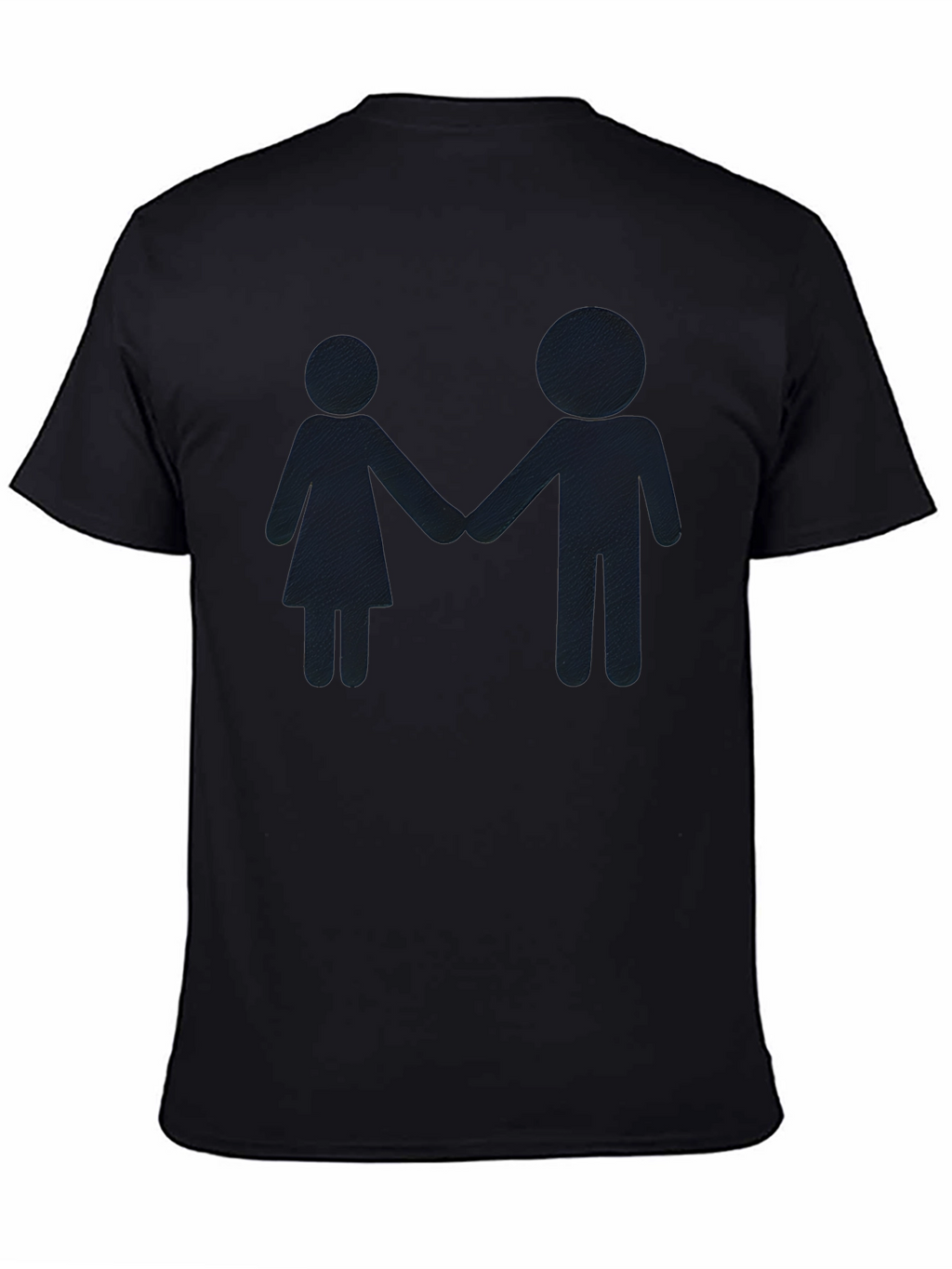 Couple Silhouette Black T-Shirt