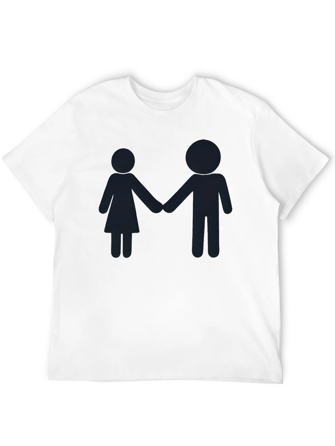 Couple Silhouette Black T-Shirt