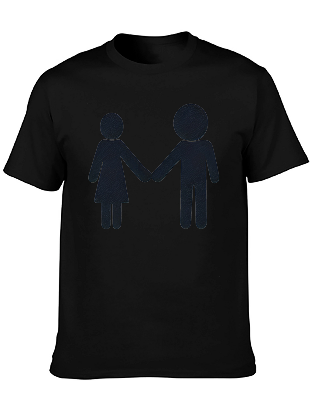 Couple Silhouette Black T-Shirt