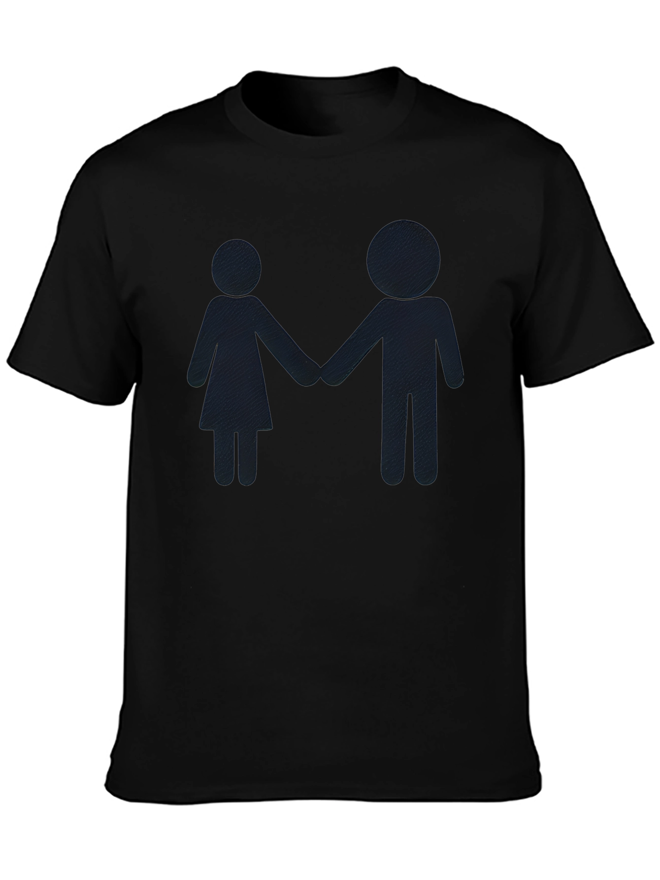 Couple Silhouette Black T-Shirt