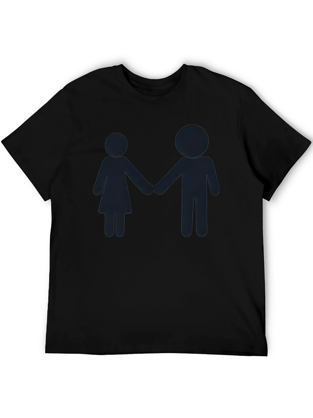 Couple Silhouette Black T-Shirt