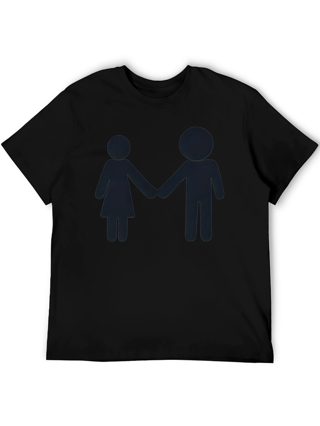 Couple Silhouette Black T-Shirt