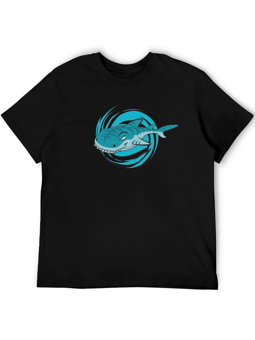 Shark Graphic T-Shirt - Mens Black Tee
