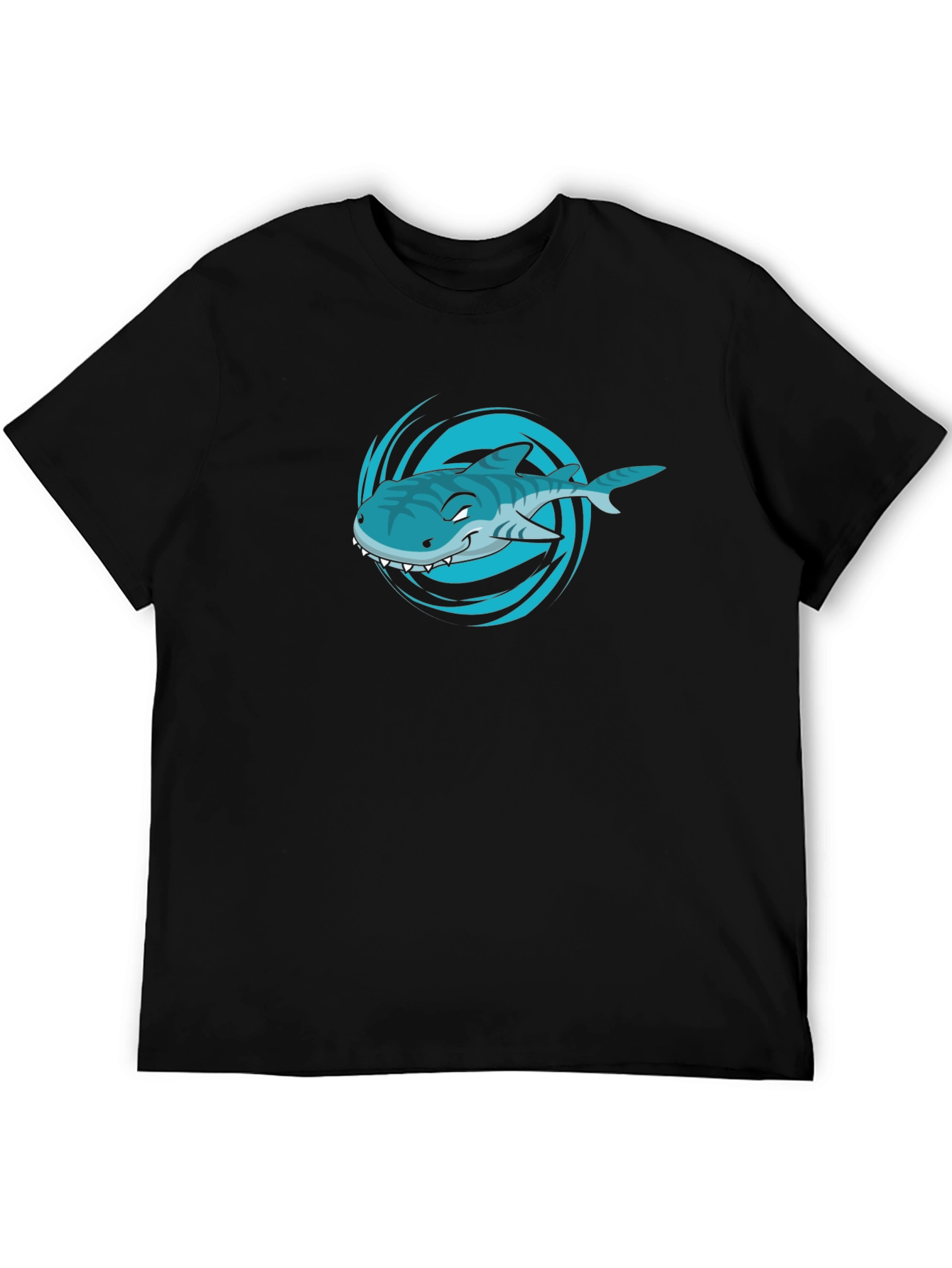 Shark Graphic T-Shirt - Mens Black Tee