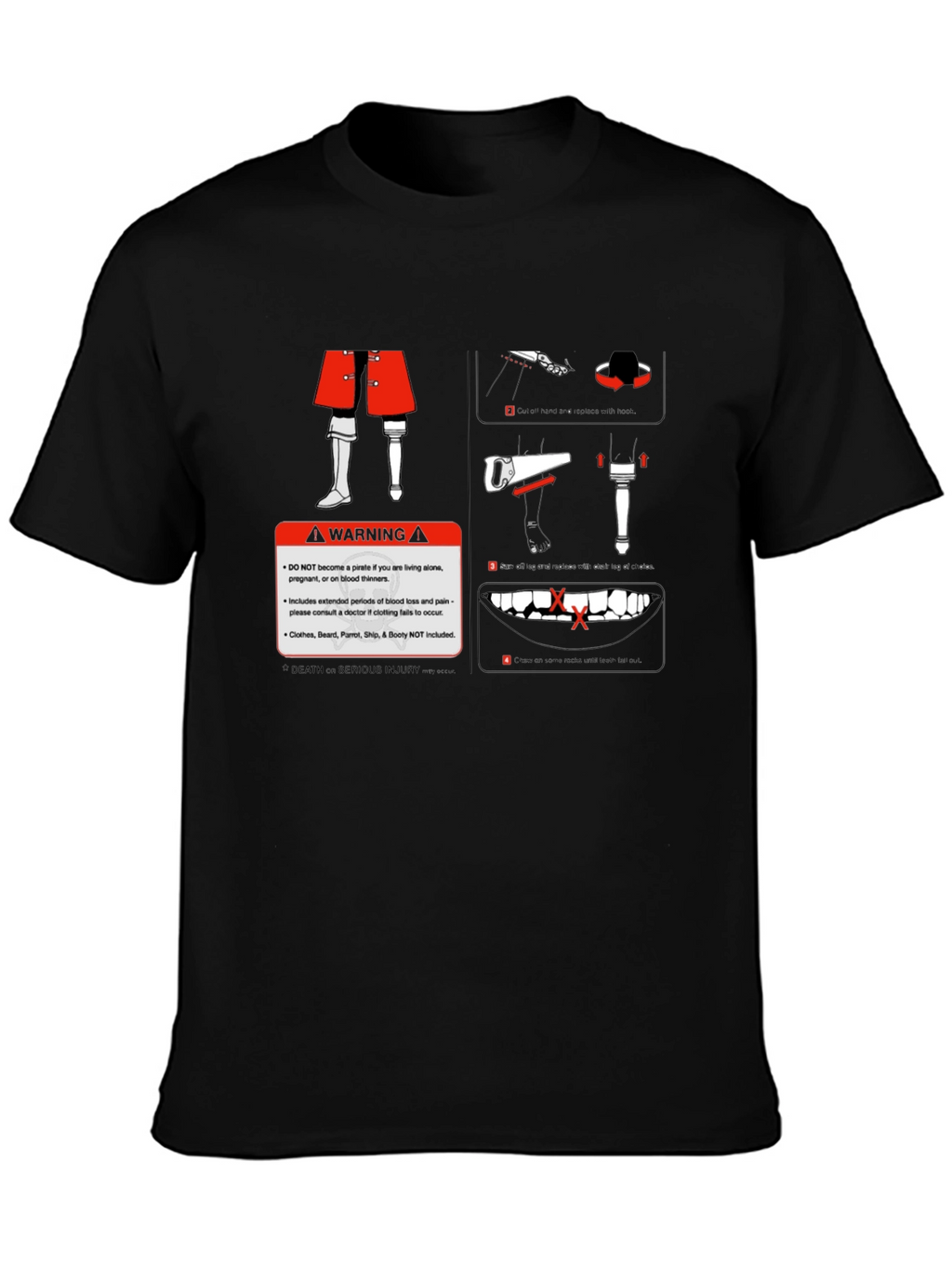 Pirate Warning Graphic T-Shirt