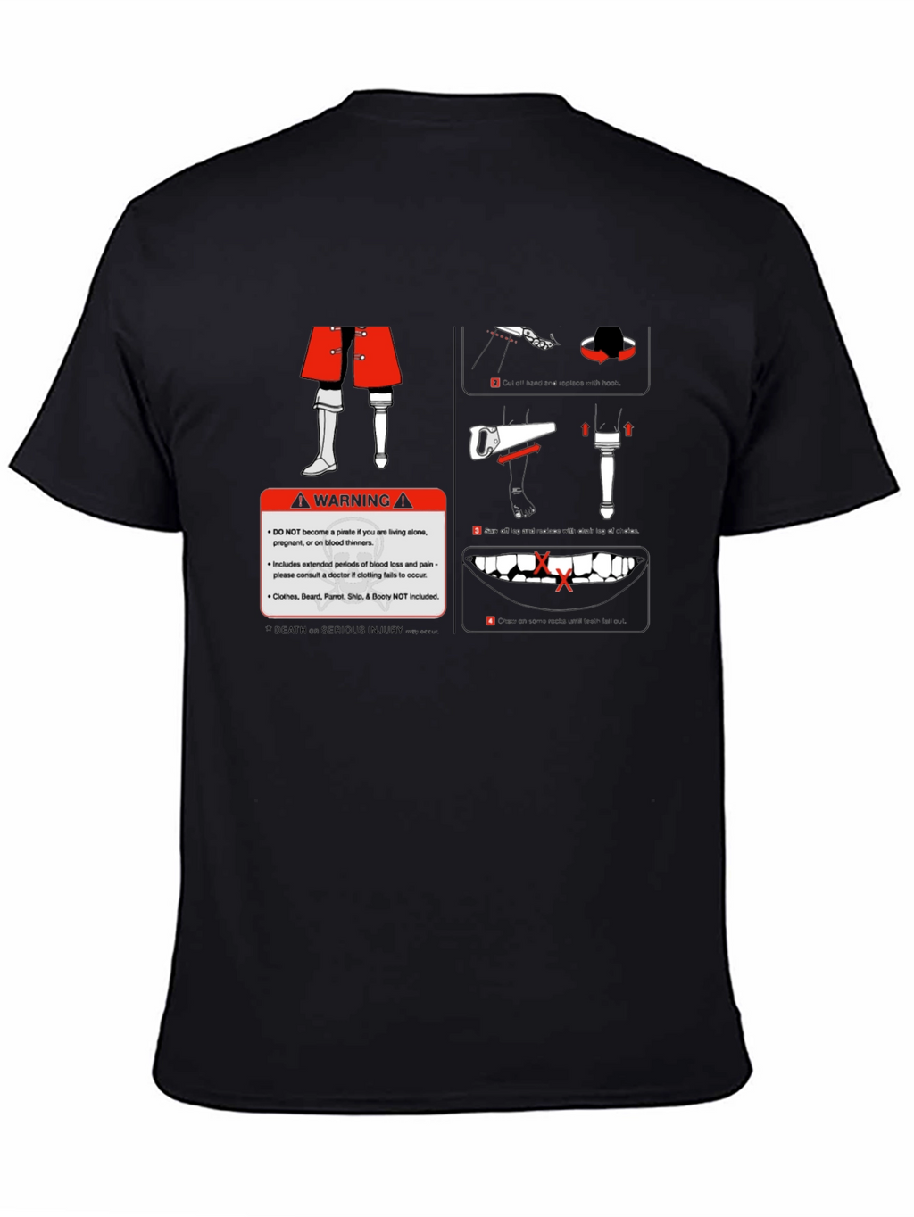 Pirate Warning Graphic T-Shirt