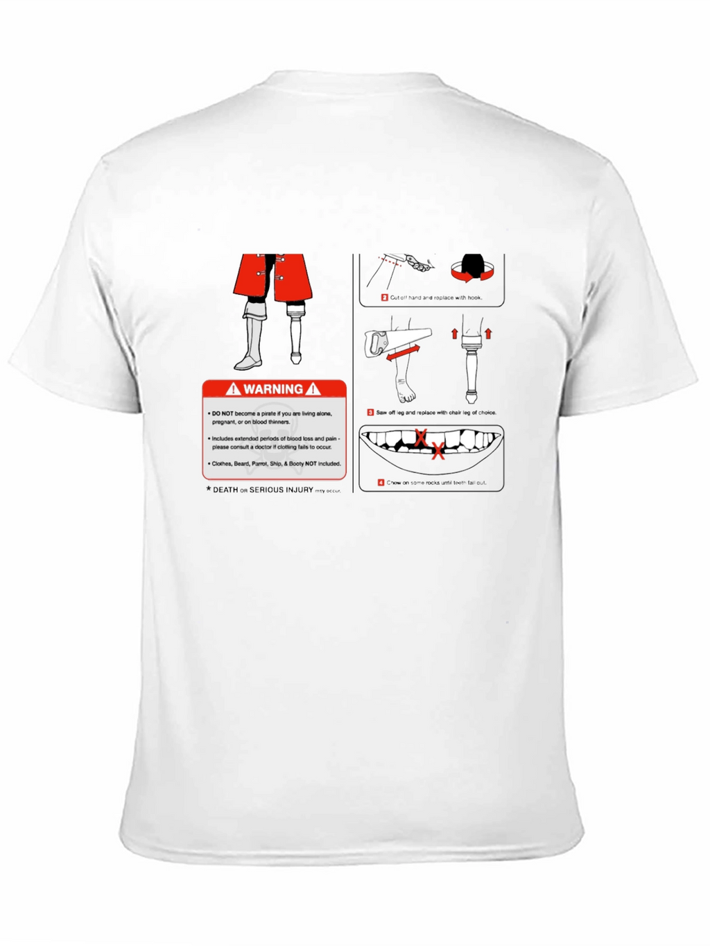 Pirate Warning Graphic T-Shirt