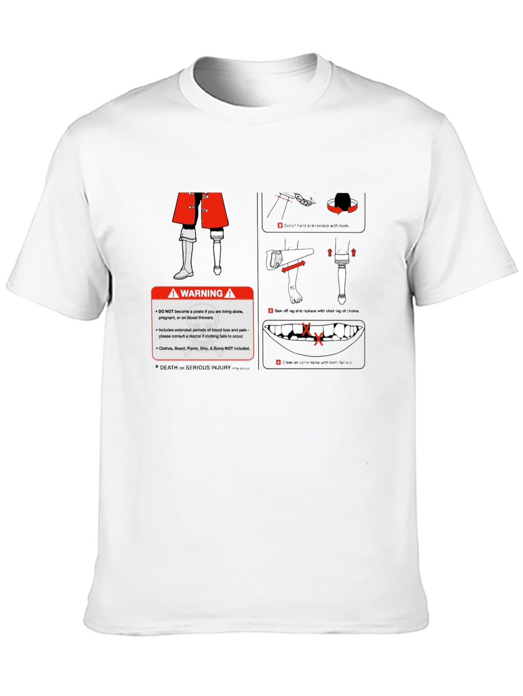 Pirate Warning Graphic T-Shirt