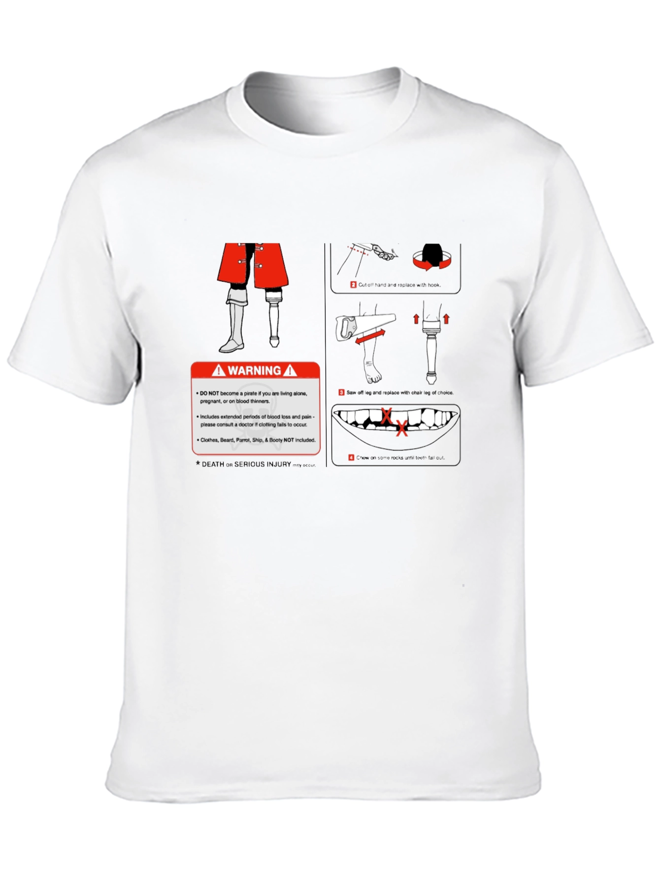 Pirate Warning Graphic T-Shirt