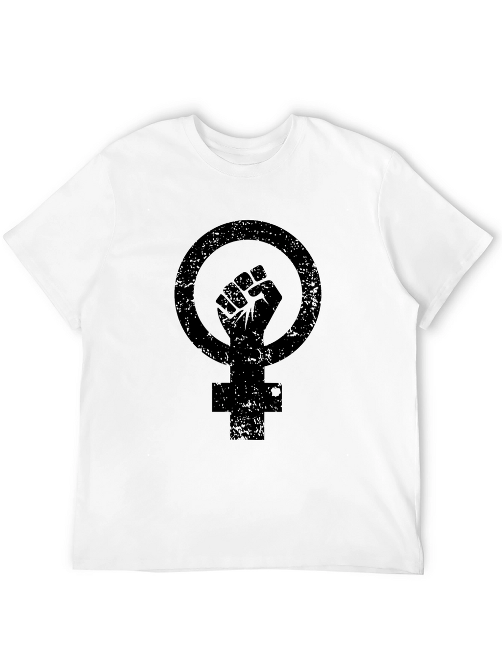 Feminist Fist Symbol Black Graphic Tee