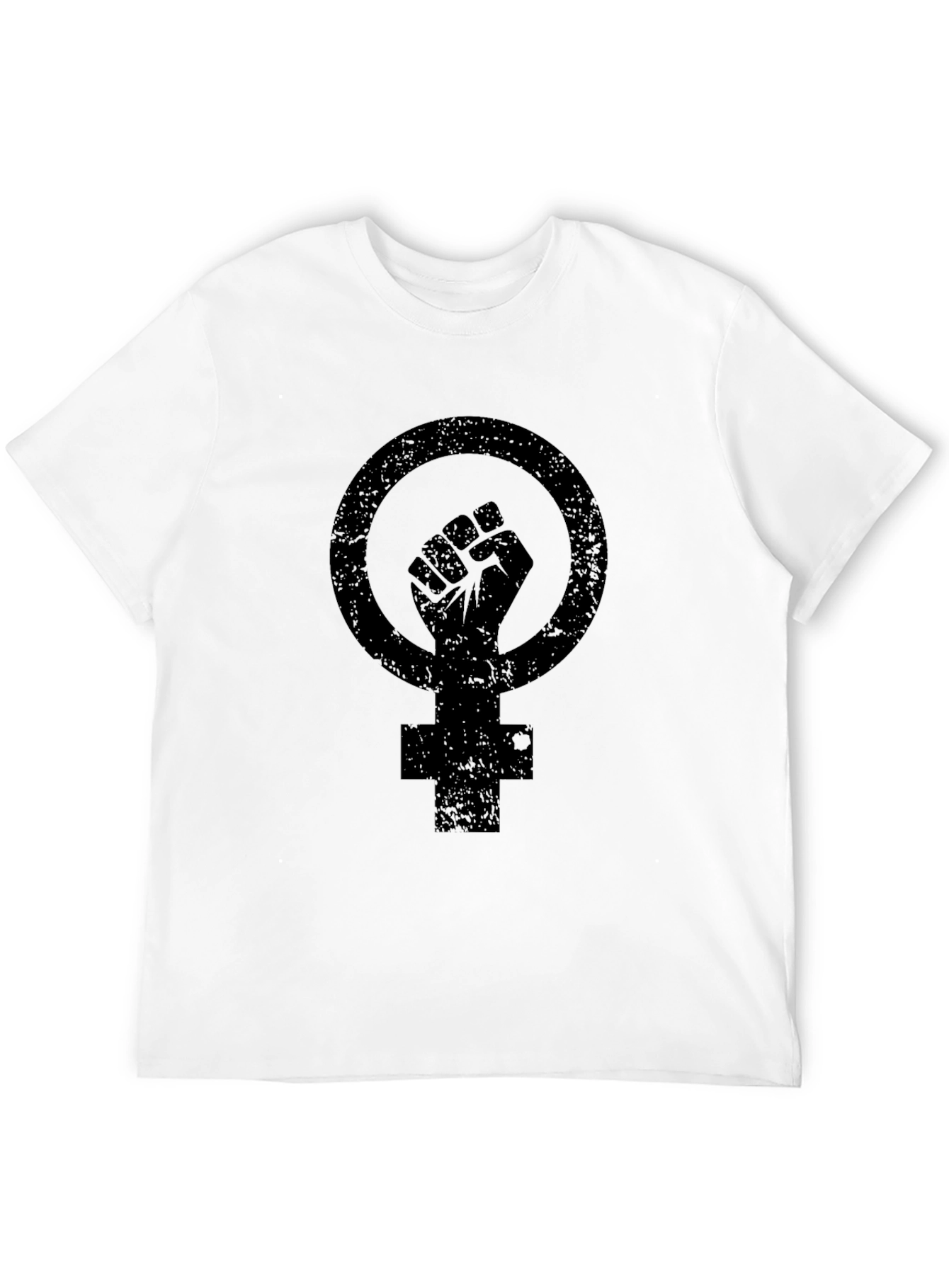 Feminist Fist Symbol Black Graphic Tee