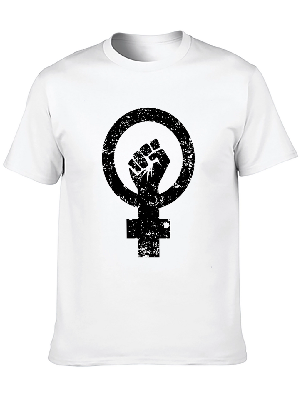Feminist Fist Symbol Black Graphic Tee