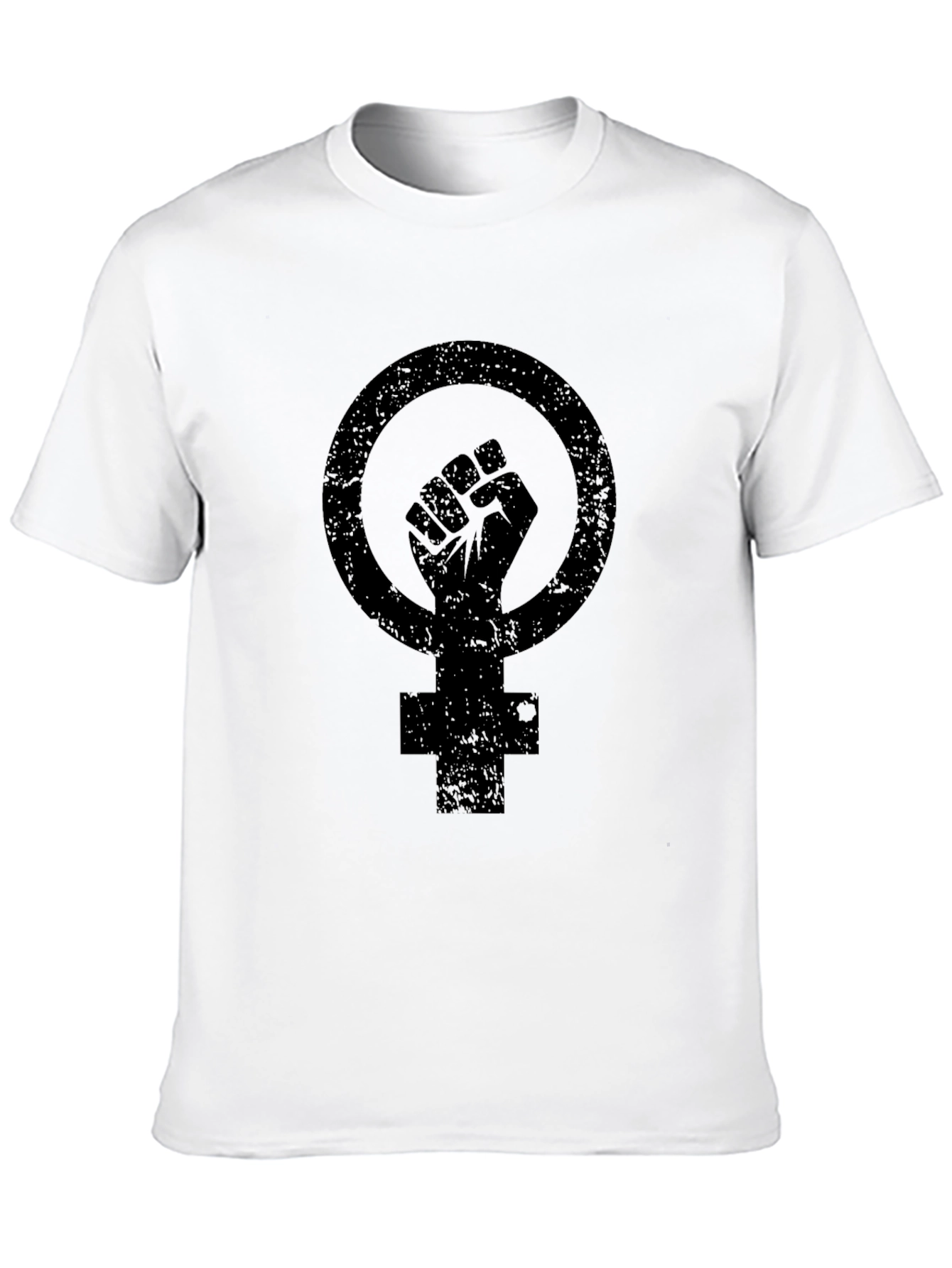 Feminist Fist Symbol Black Graphic Tee