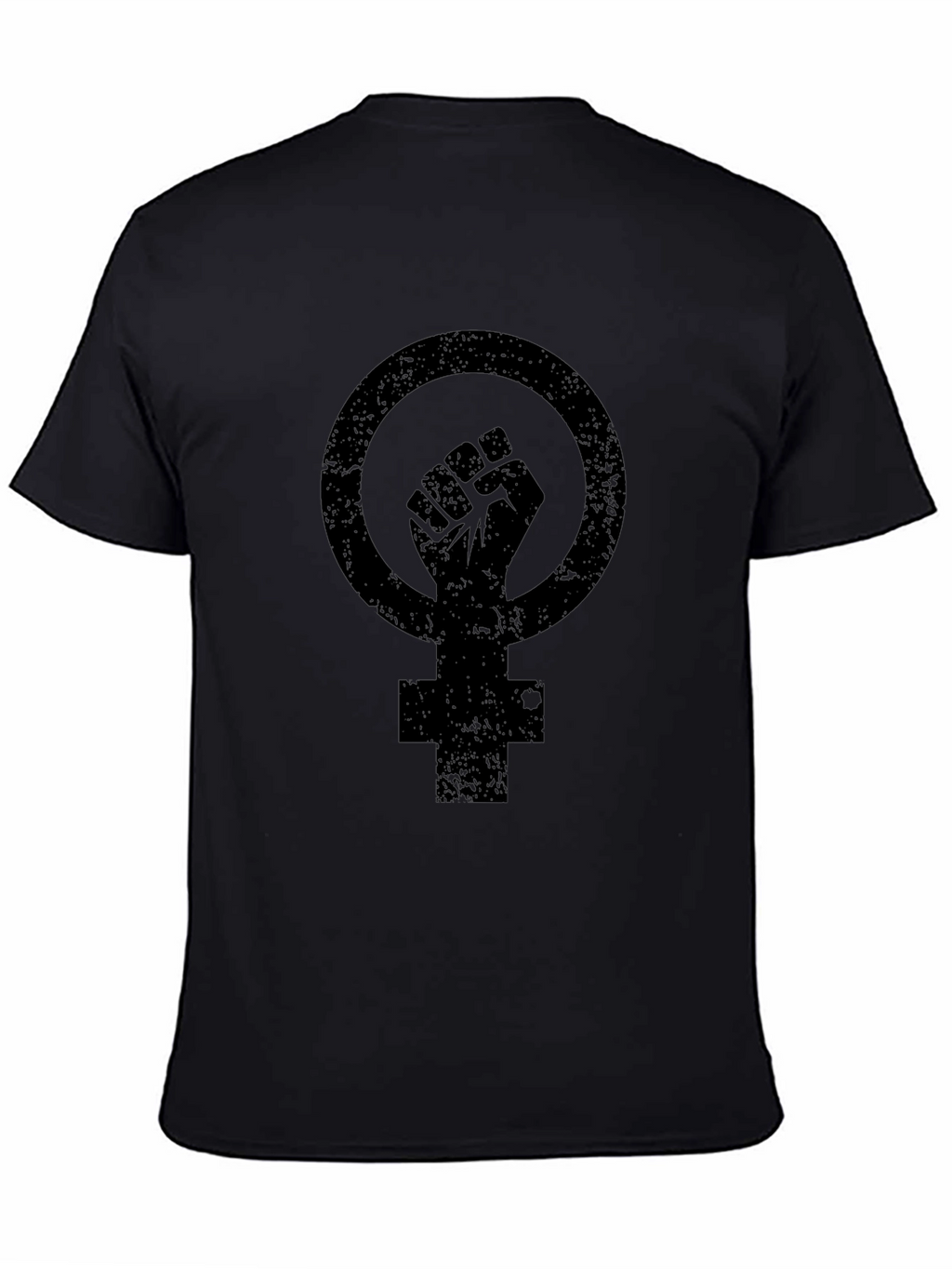 Feminist Fist Symbol Black Graphic Tee