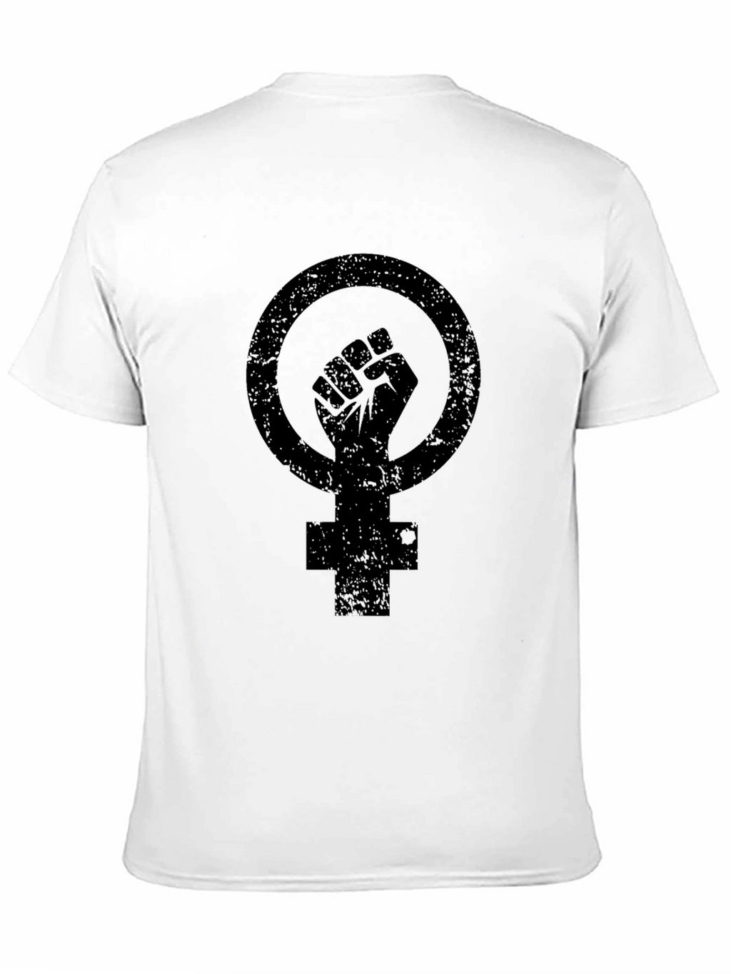 Feminist Fist Symbol Black Graphic Tee