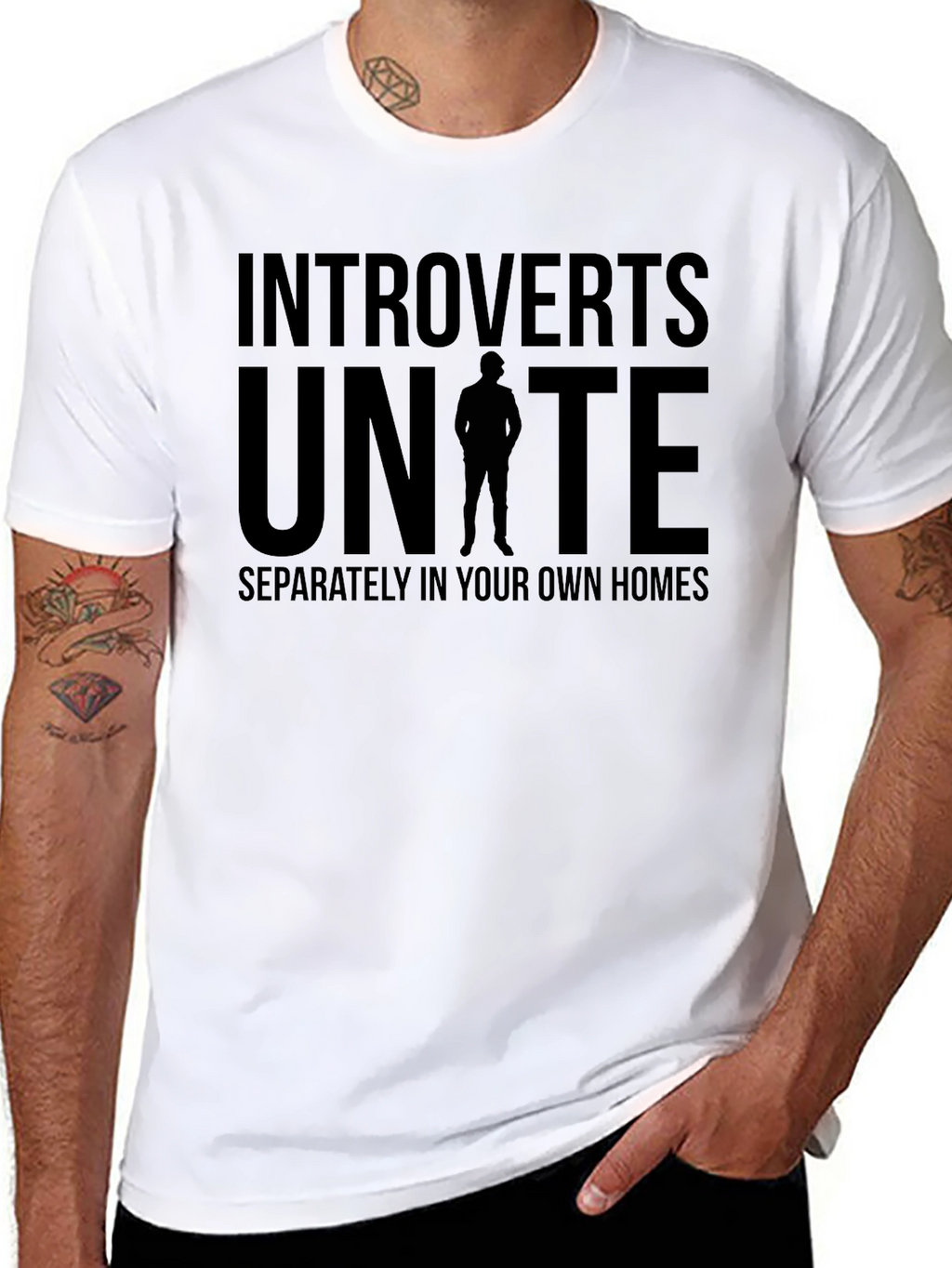 Introverts Unite T-Shirt: Separately At Home!