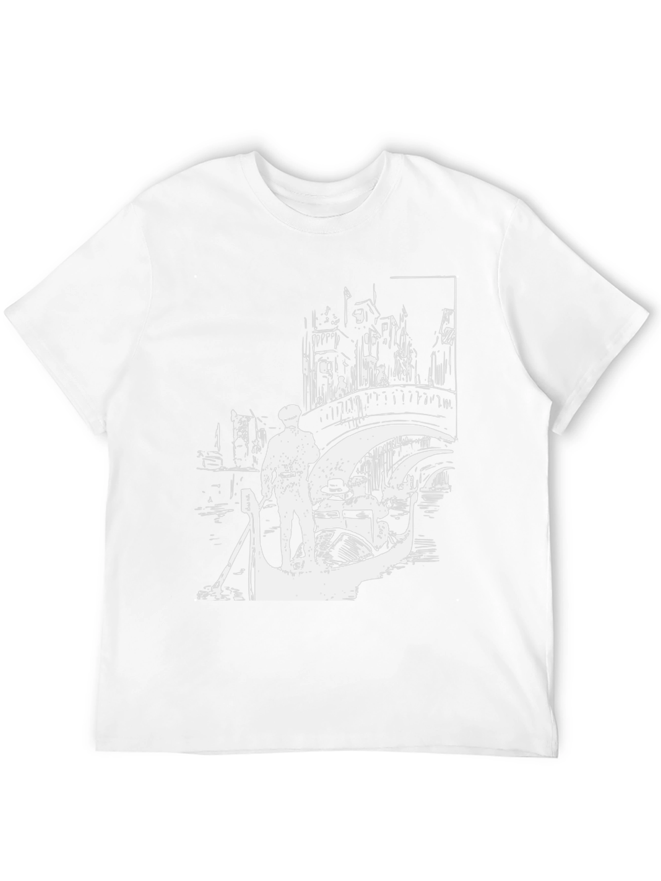 Venice Gondola Black T-Shirt