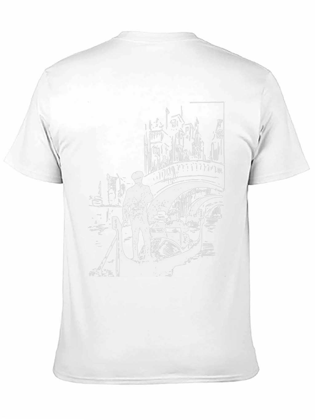 Venice Gondola Black T-Shirt