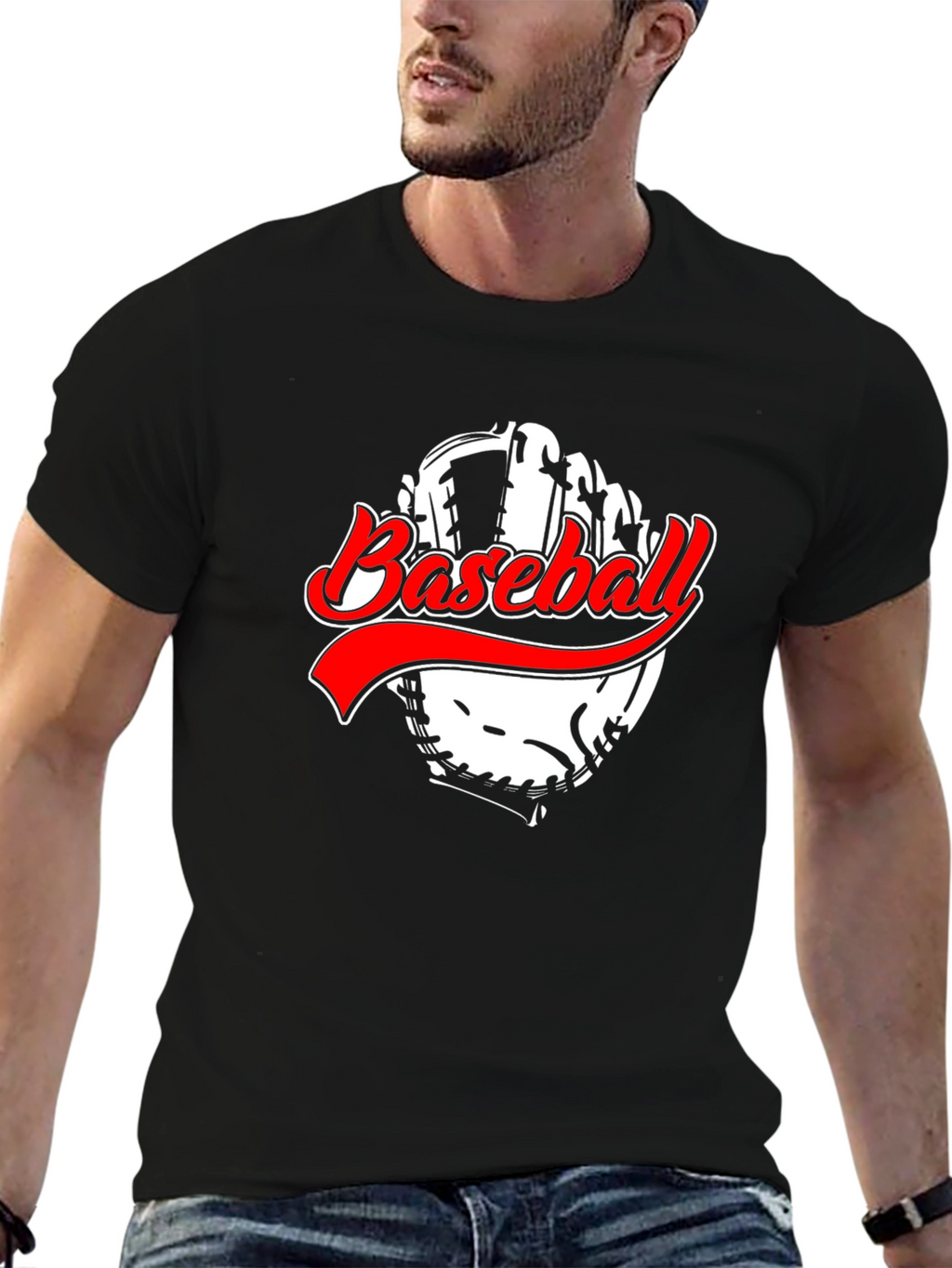 Baseball Glove Graphic T-Shirt