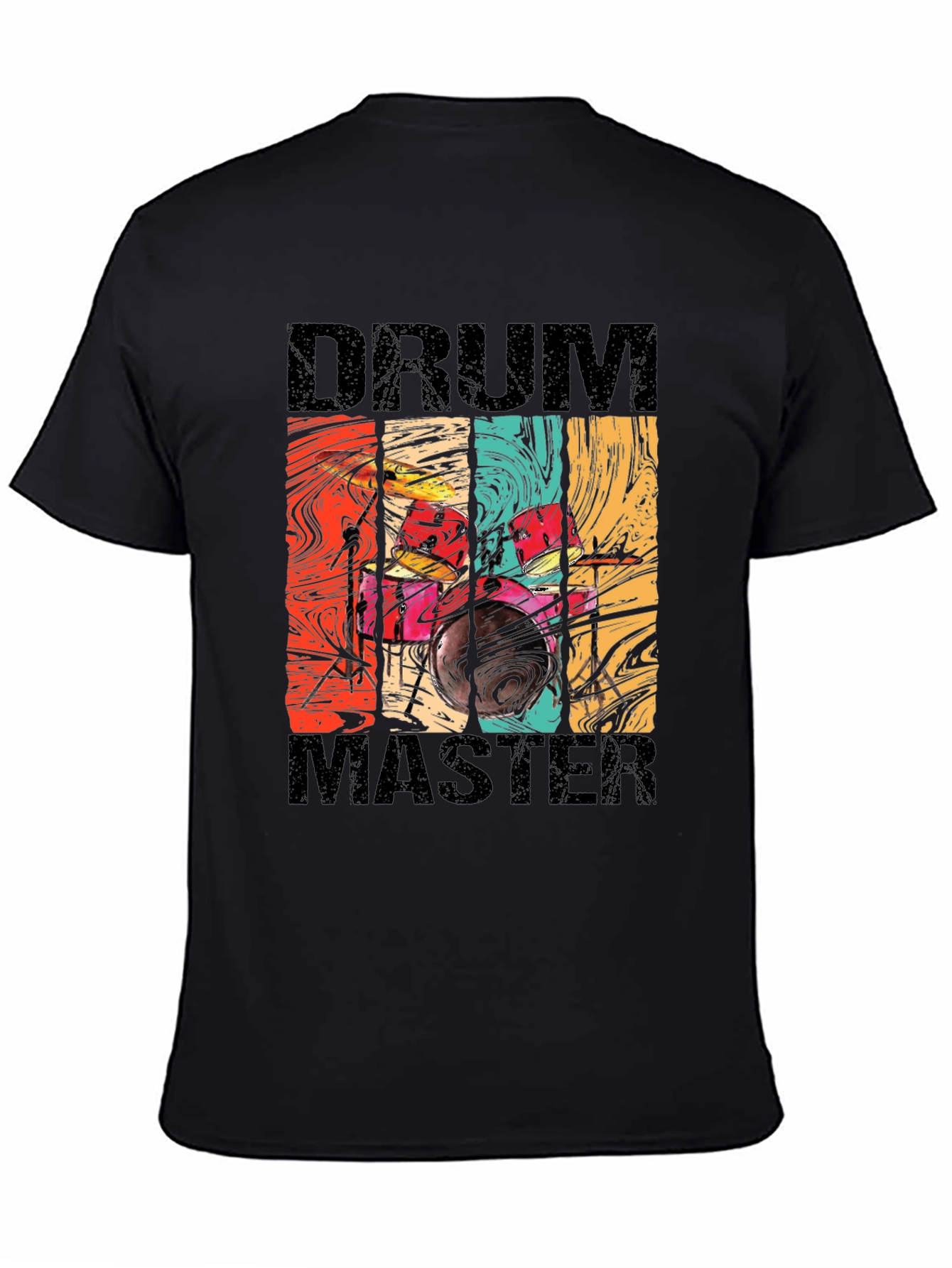 Drum Master Retro Style Graphic Tee