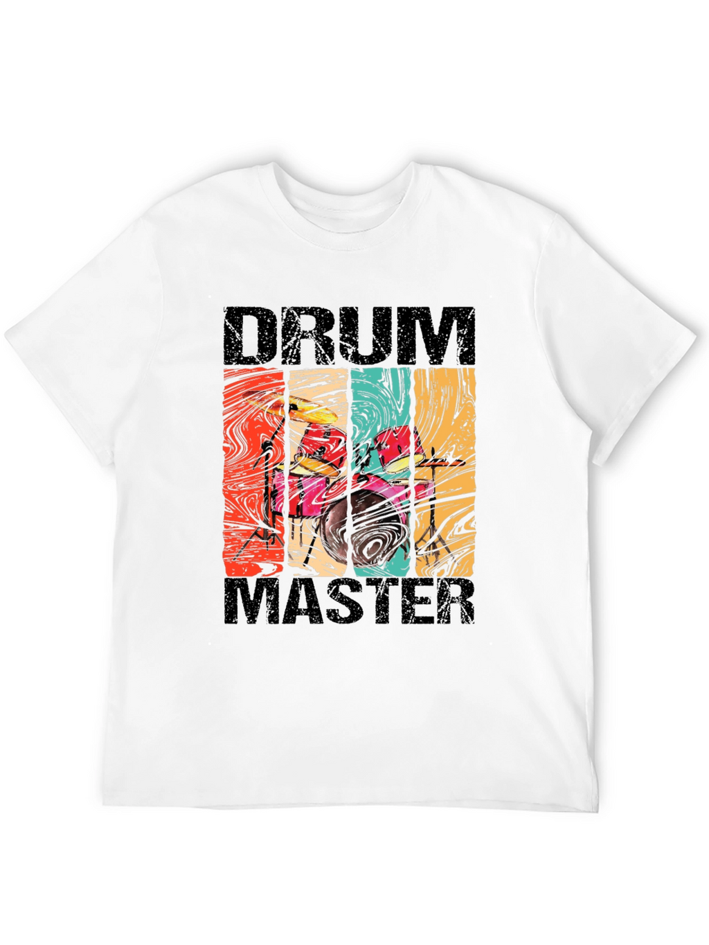 Drum Master Retro Style Graphic Tee