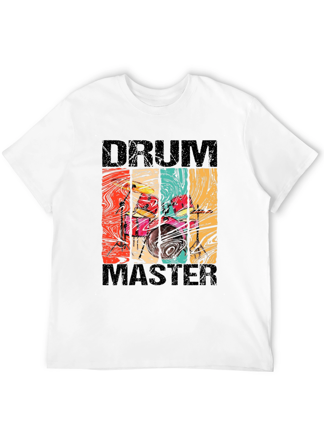 Drum Master Retro Style Graphic Tee
