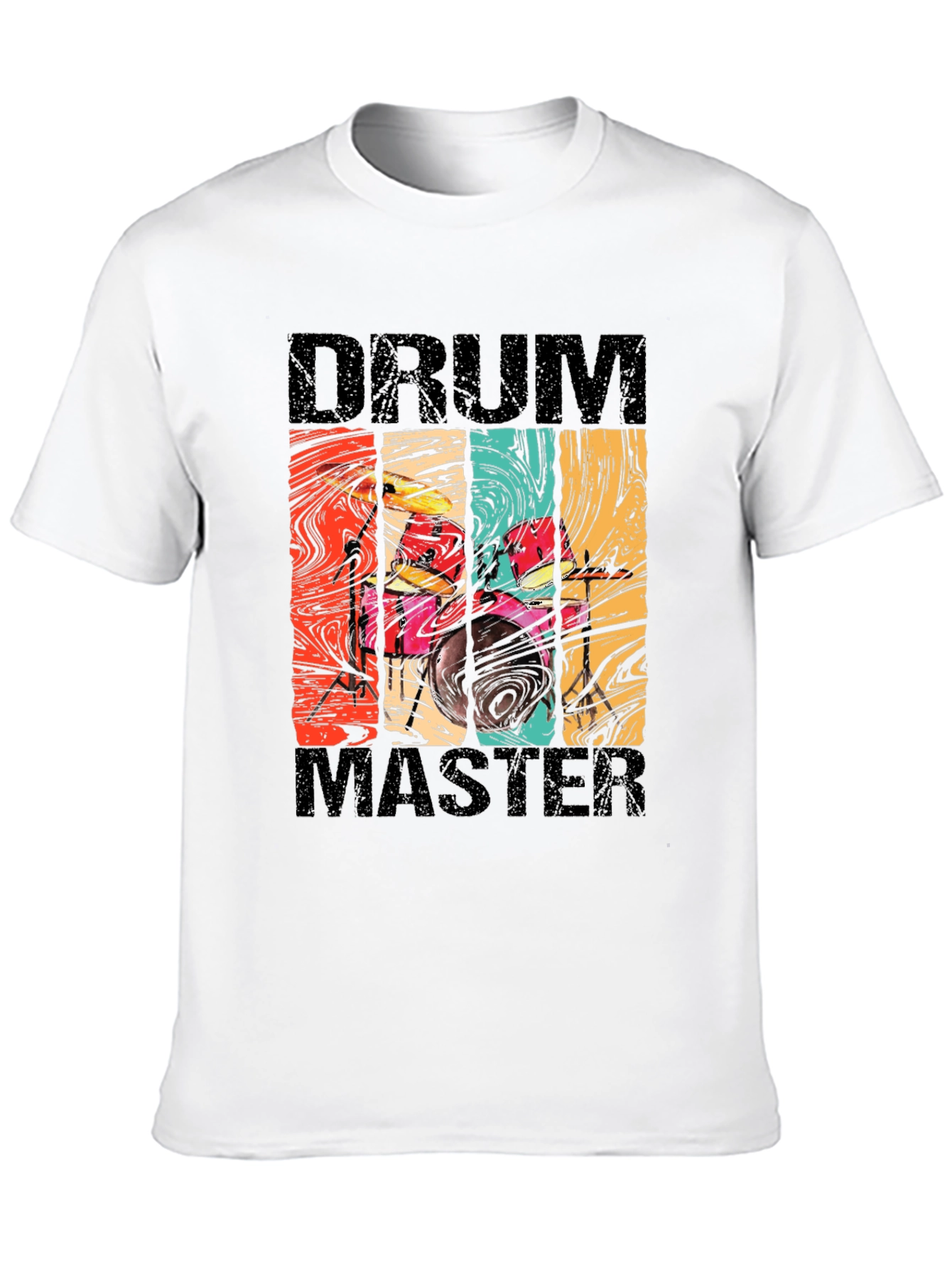 Drum Master Retro Style Graphic Tee