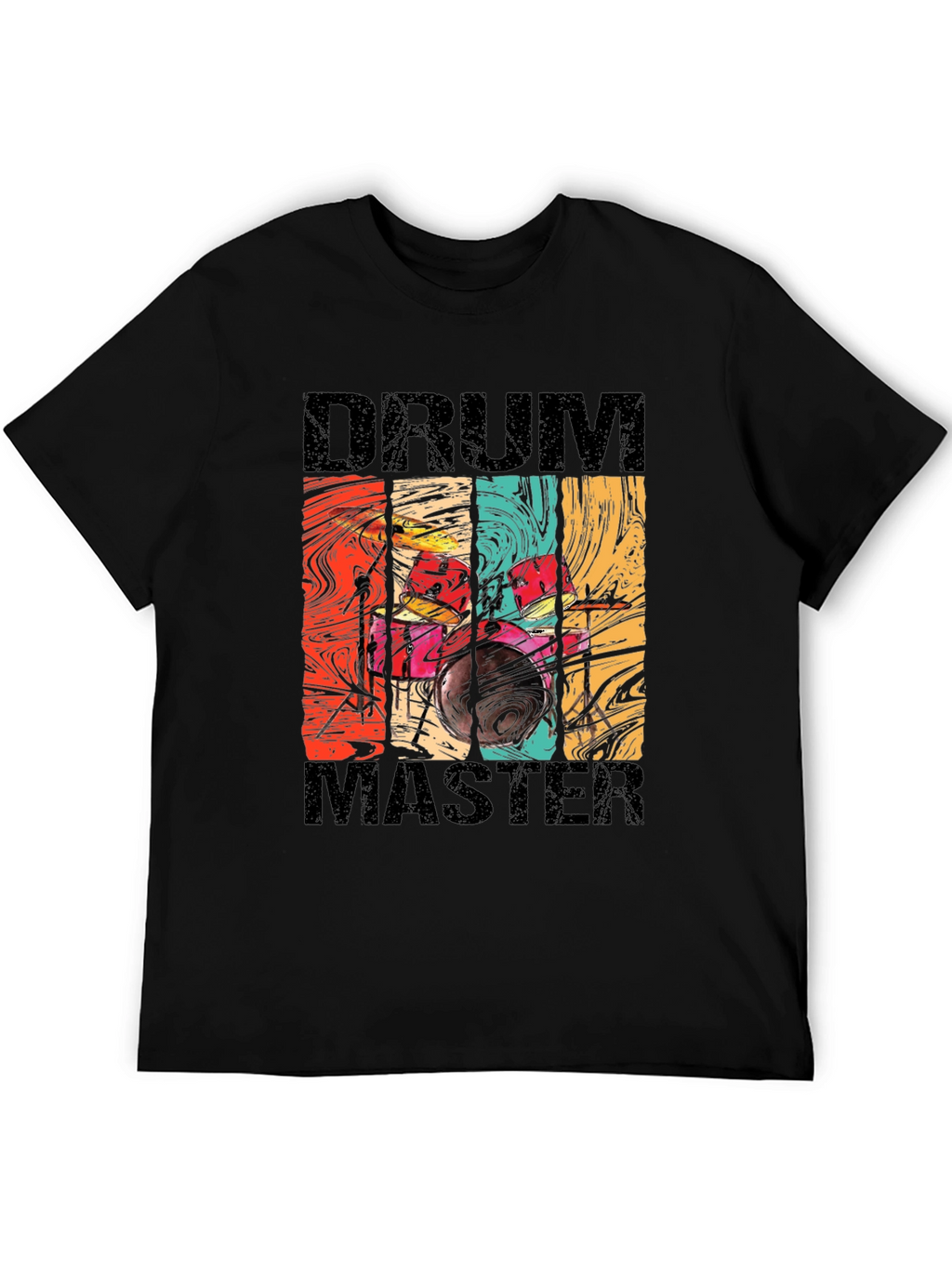 Drum Master Retro Style Graphic Tee