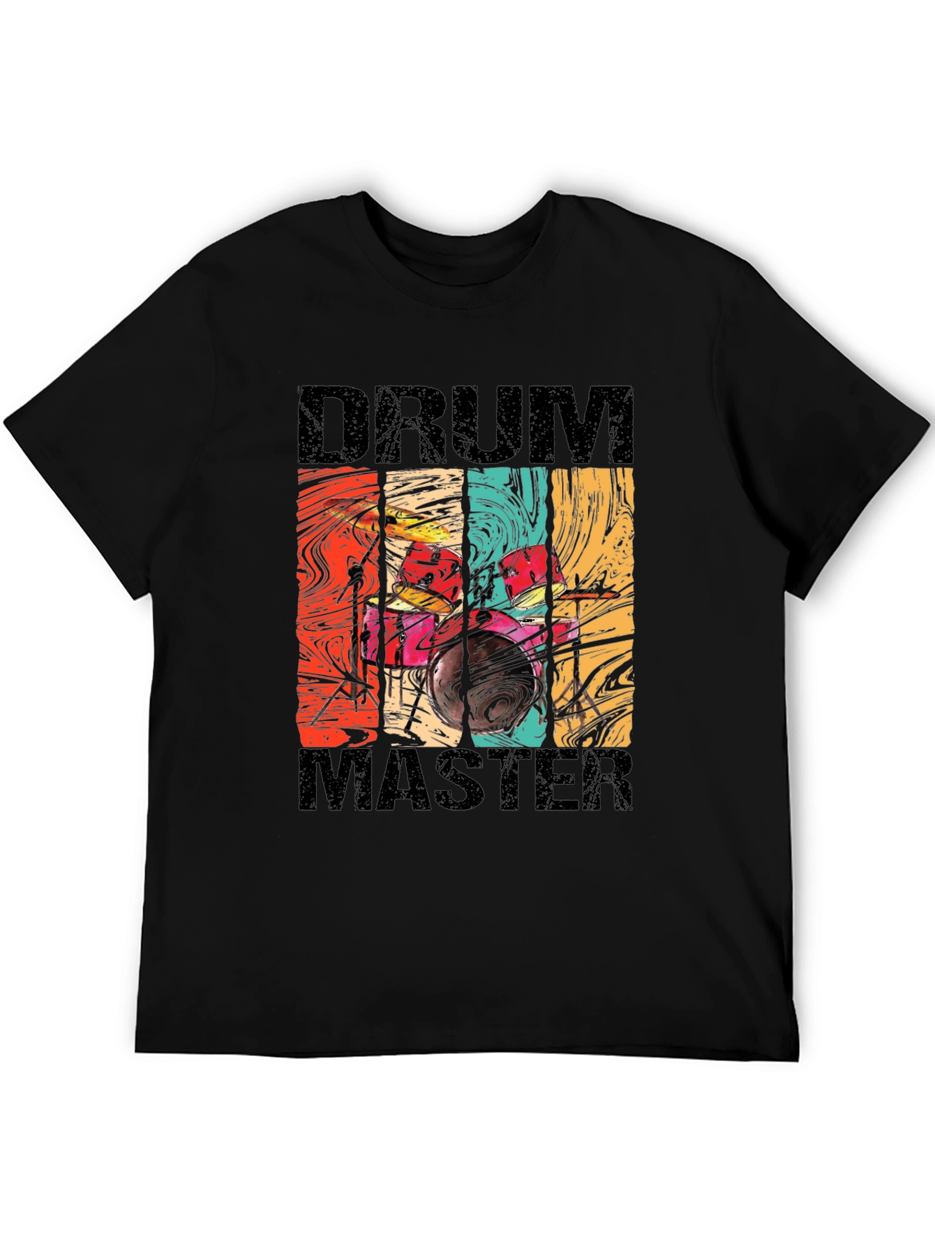 Drum Master Retro Style Graphic Tee