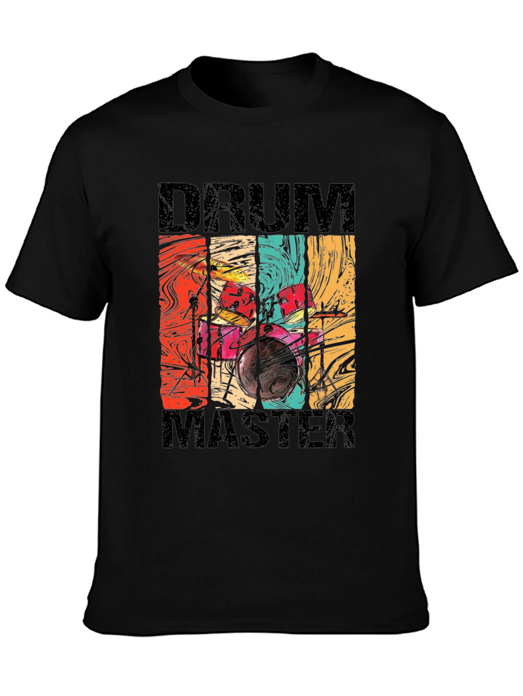 Drum Master Retro Style Graphic Tee