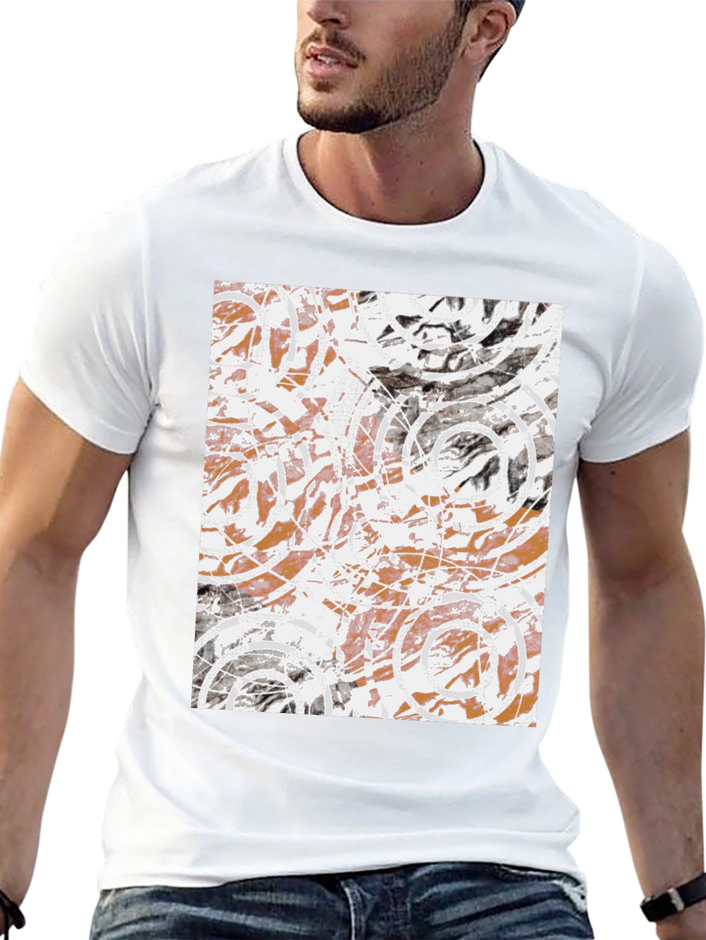 Abstract Art Graphic Tee - Modern Design
