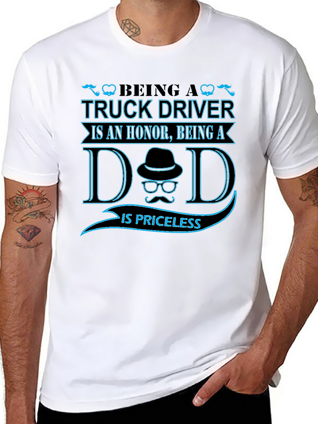 Truck Driver Dad T-Shirt - Honor & Priceless