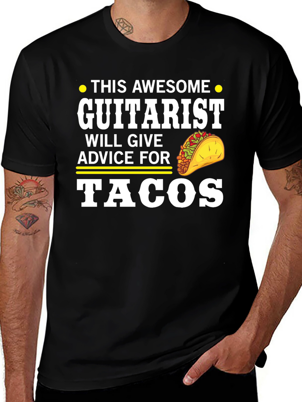 Awesome Guitarist Tacos T-Shirt