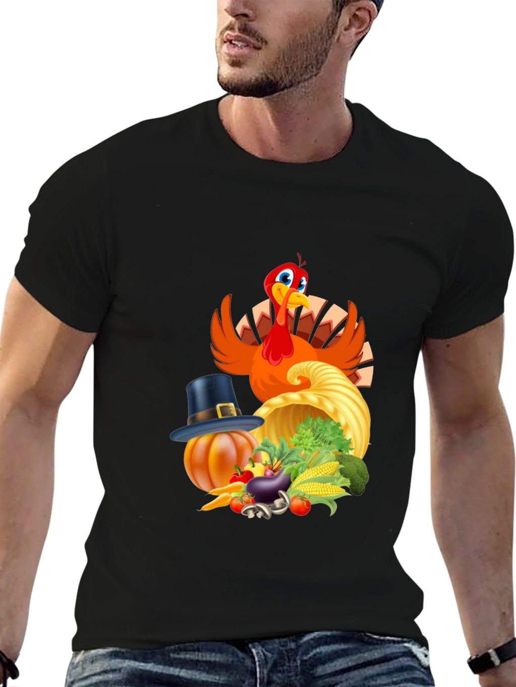 Thanksgiving Turkey Feast Graphic Tee