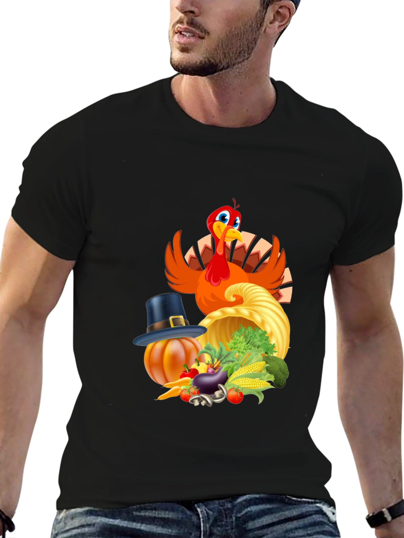 Thanksgiving Turkey Feast Graphic Tee