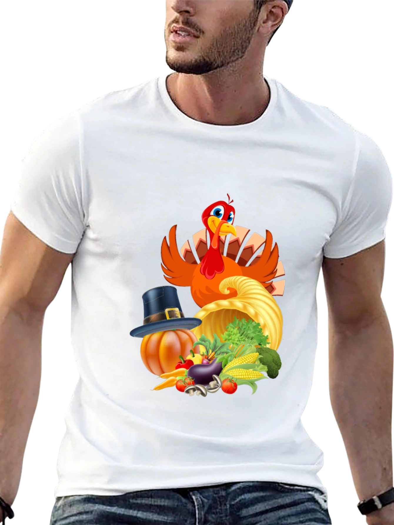 Thanksgiving Turkey Feast Graphic Tee