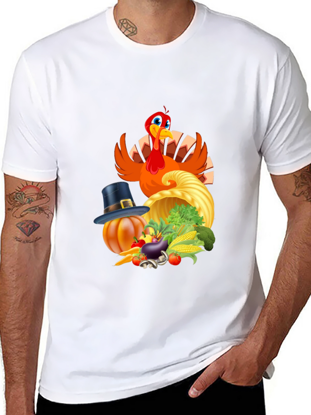 Thanksgiving Turkey Feast Graphic Tee