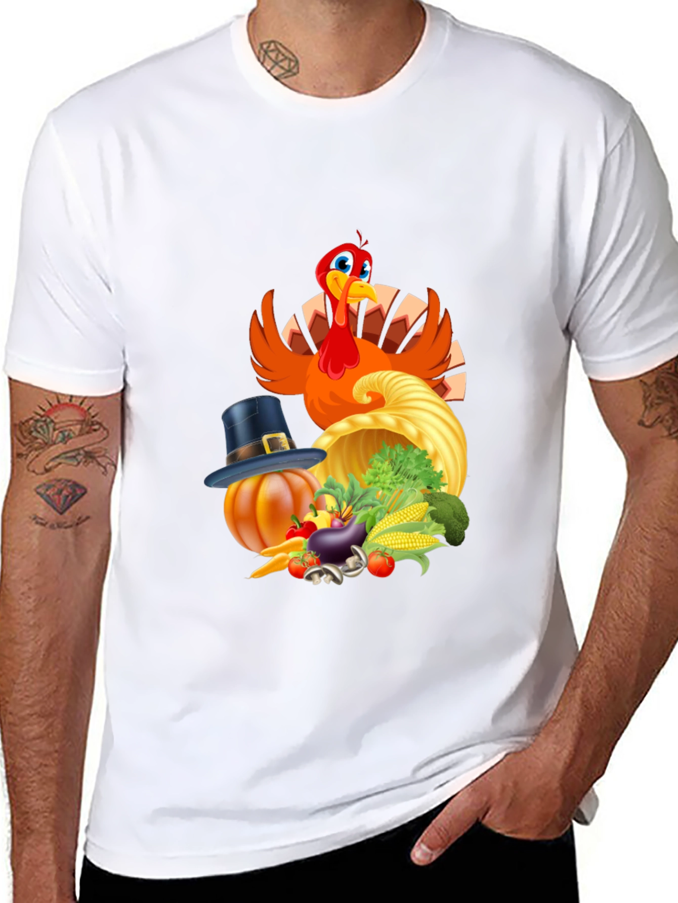 Thanksgiving Turkey Feast Graphic Tee